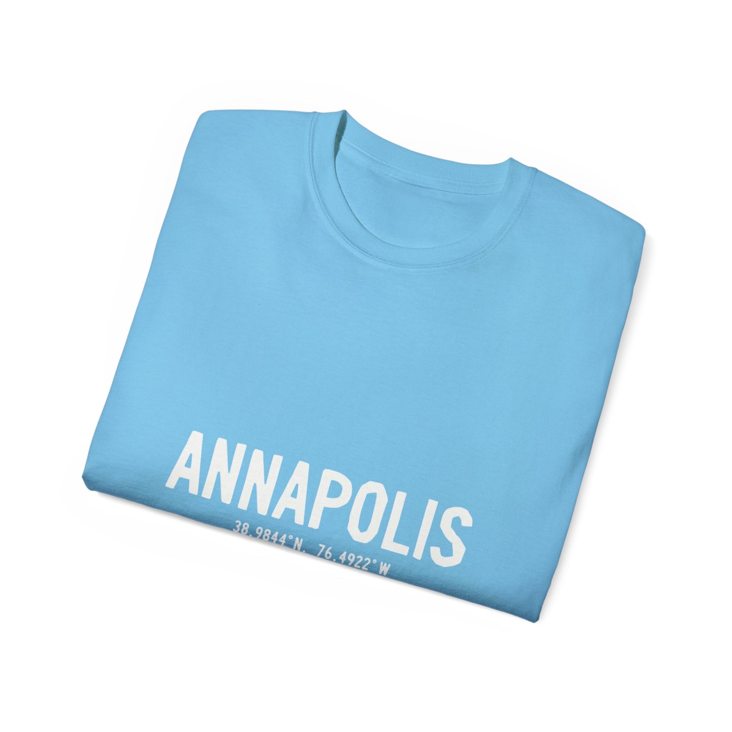 Annapolis Coordinates Unisex Ultra Cotton Tee, Casual Statement Tee, Gift for Travelers, Adventure Shirt, Vintage Style T-shirt