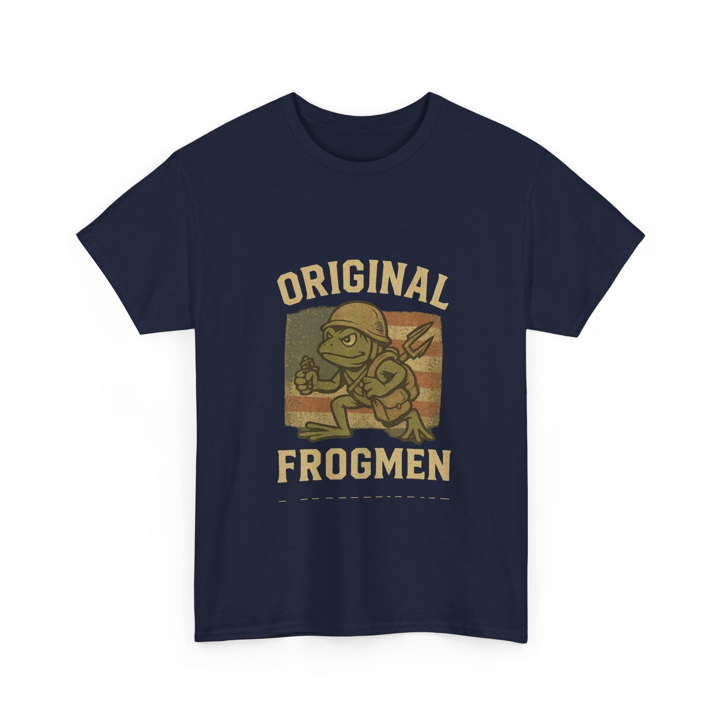 Navy Seals Original Frogmen Unisex Heavy Cotton Tee, Graphic Tee, Retro Shirt, Navy Wear, Outdoor Adventure