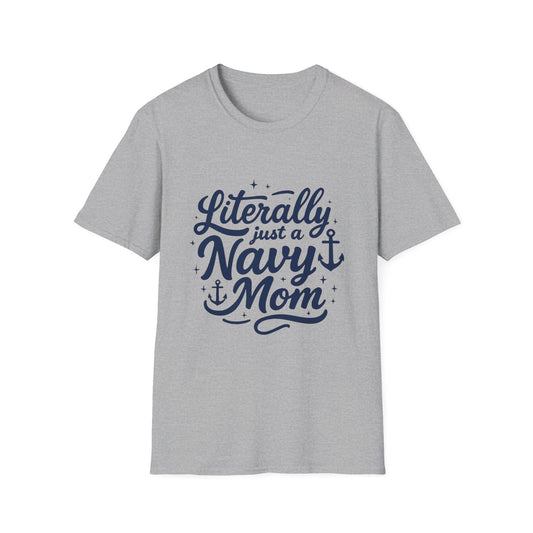 Navy Mom T-Shirt, Nautical Gift for Mothers, Celebrating Navy Family, Comfortable Casual Wear, Support Our Troops