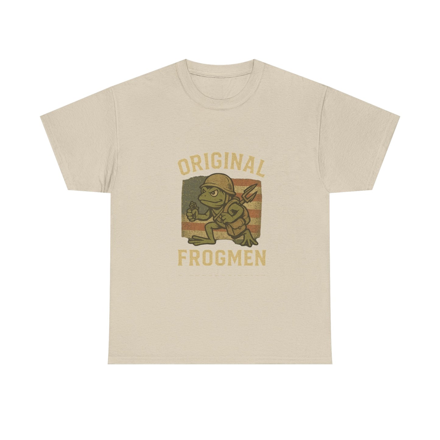 Navy Seals Original Frogmen Unisex Heavy Cotton Tee, Graphic Tee, Retro Shirt, Navy Wear, Outdoor Adventure