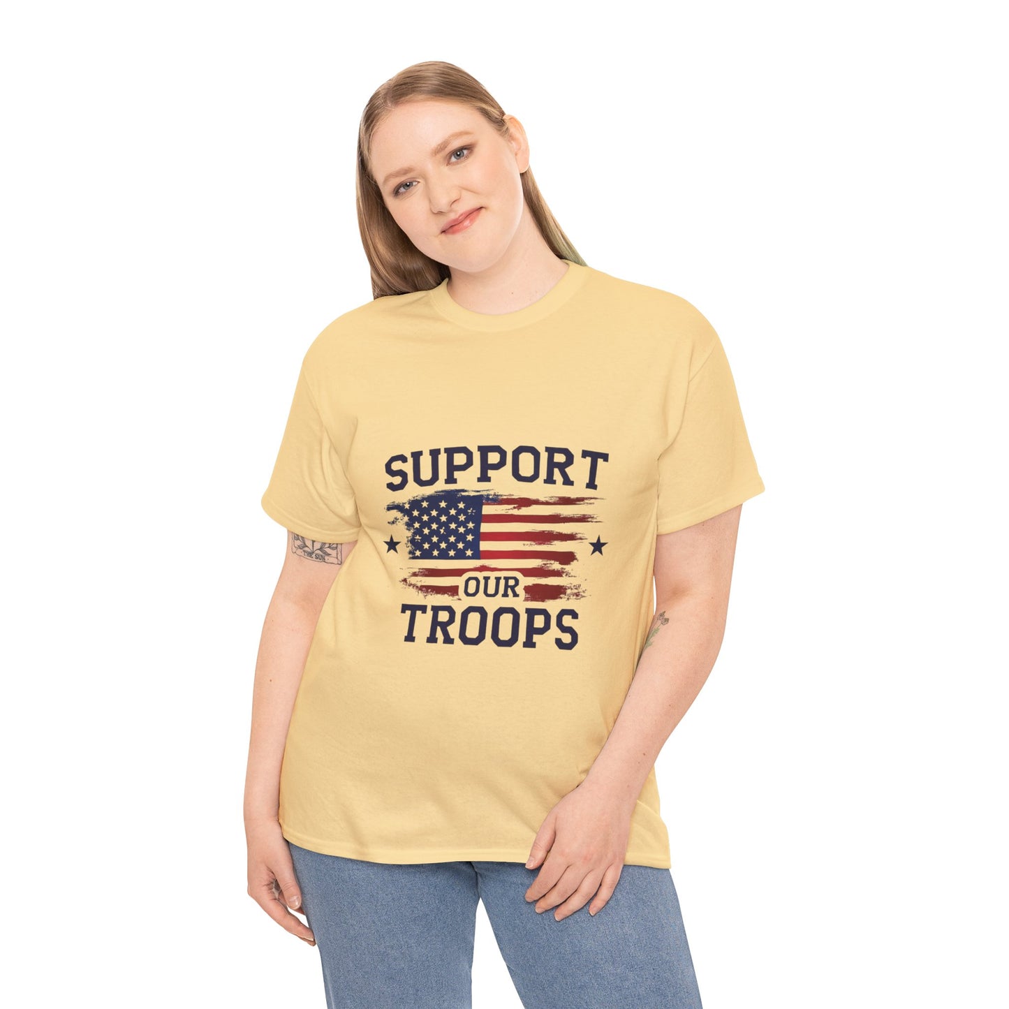 Support Our Troops Unisex T-Shirt | Patriotic Tee | Veteran Appreciation | Military Support | Gift for Heroes