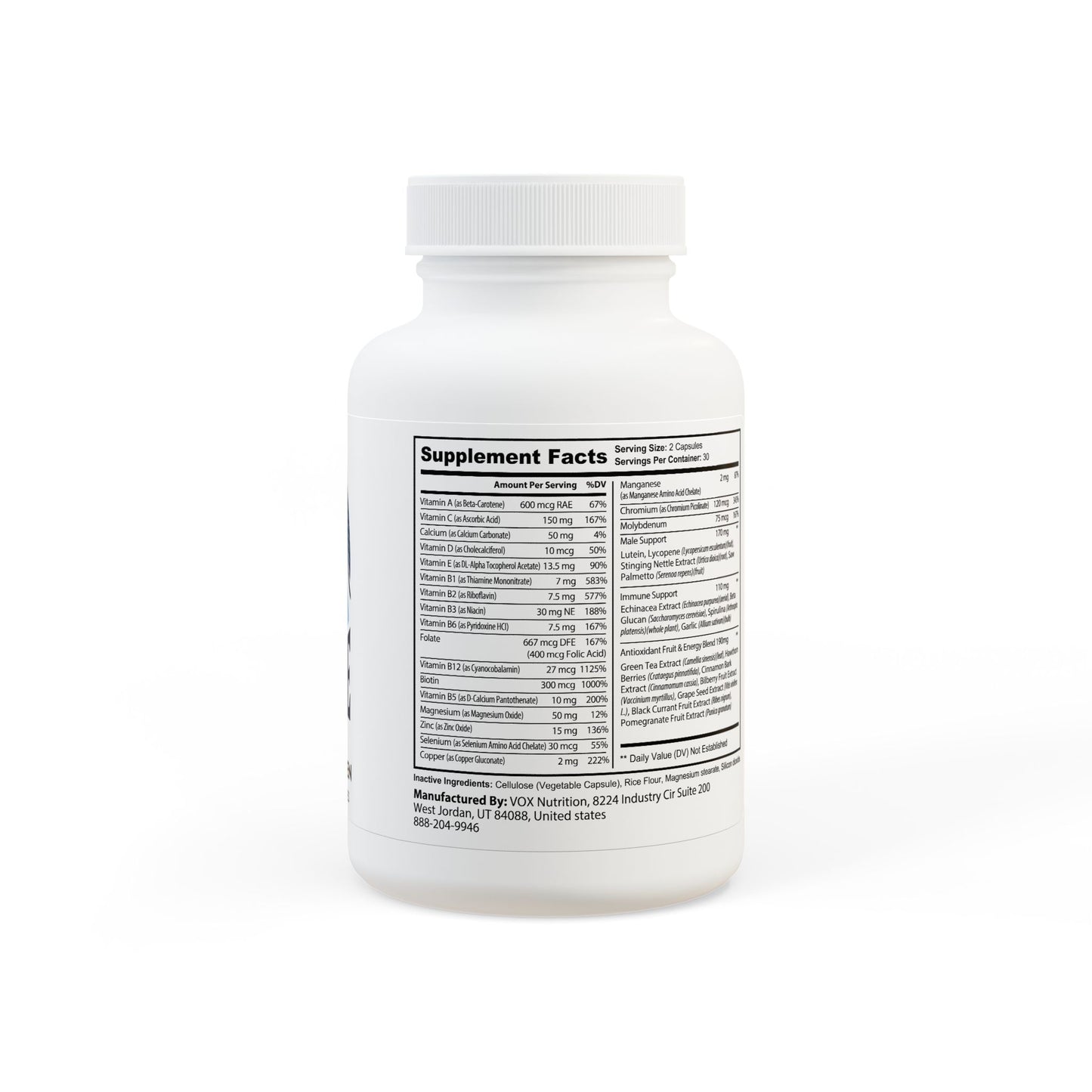 MY NAVY DUDE Multivitamin for Men Supplement (60 Capsules)