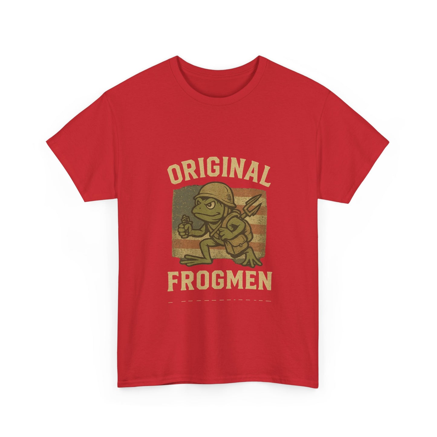 Navy Seals Original Frogmen Unisex Heavy Cotton Tee, Graphic Tee, Retro Shirt, Navy Wear, Outdoor Adventure