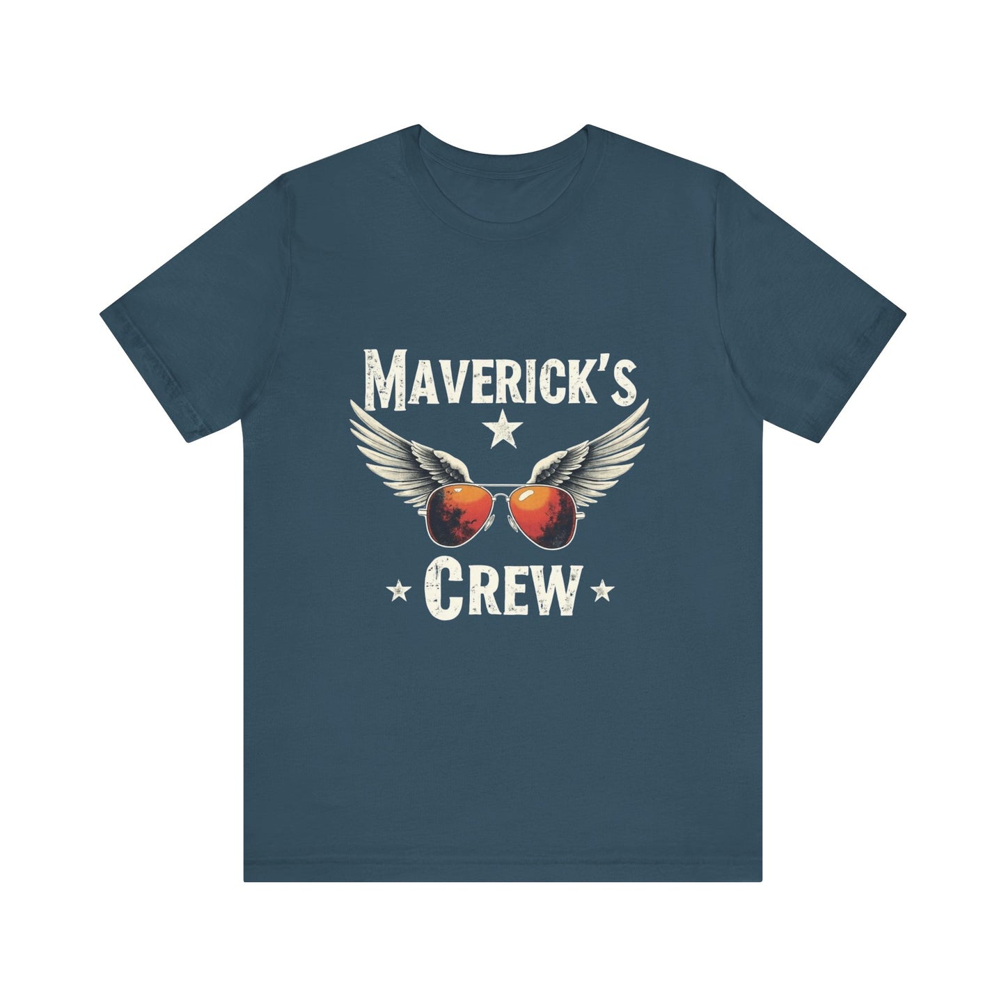 Maverick's Crew Short Sleeve Tee, Unisex T-Shirt, Cool Crew Shirt, Summer Wardrobe Essential, Gift for Friends