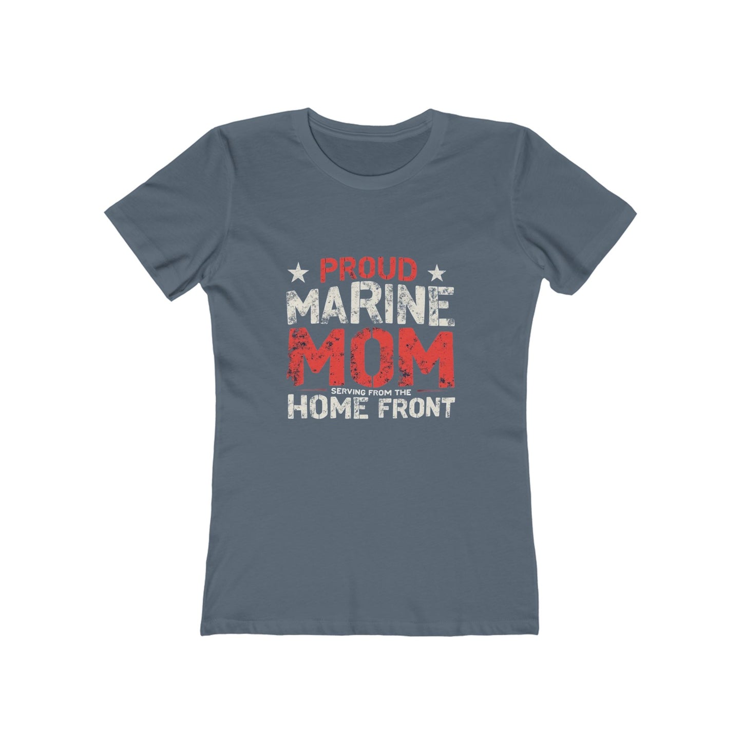 Proud Marine Mom Tee, Comfortable Women’s T-Shirt, Military Pride Top, Gift for Marine Moms, Casual Everyday Wear