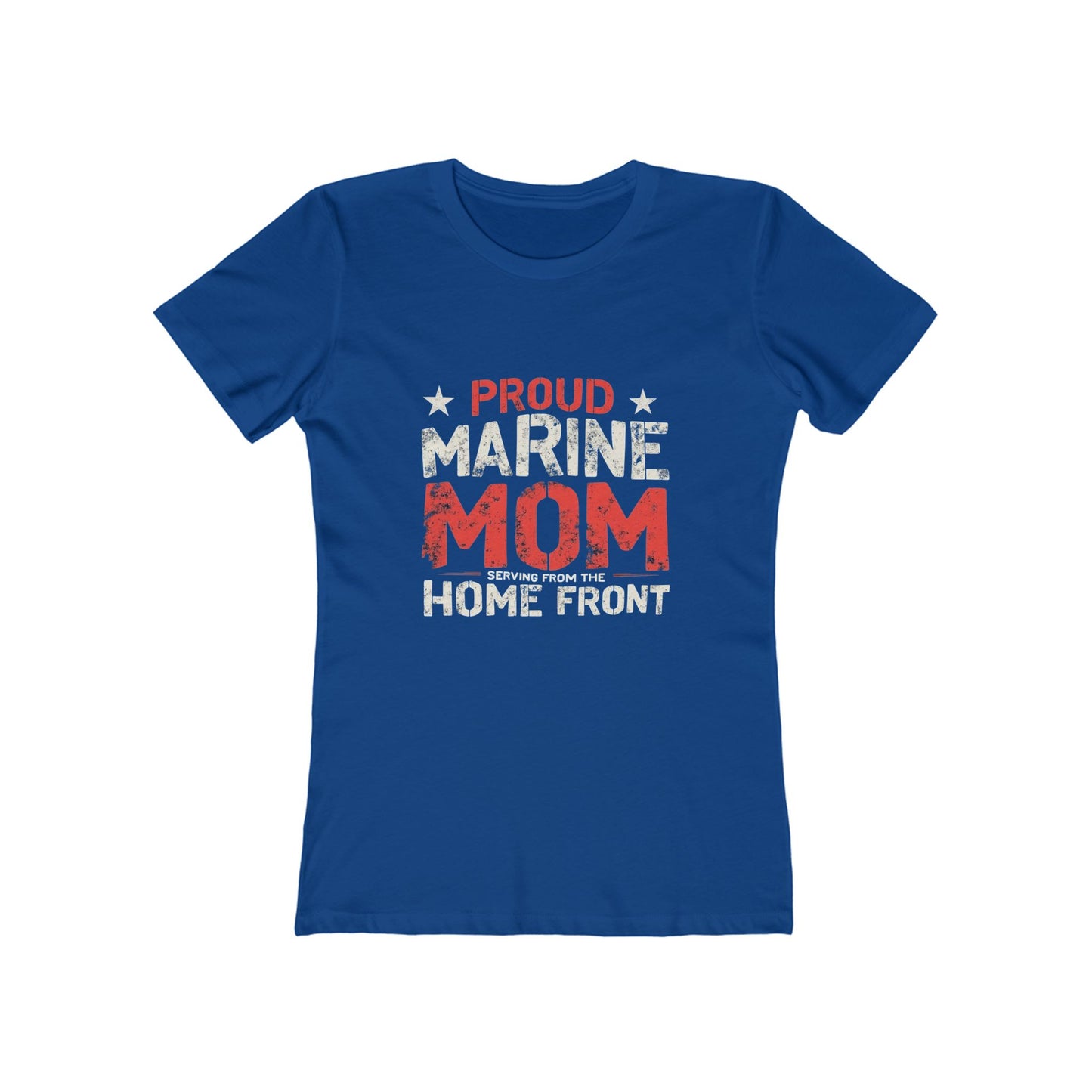 Proud Marine Mom Tee, Comfortable Women’s T-Shirt, Military Pride Top, Gift for Marine Moms, Casual Everyday Wear