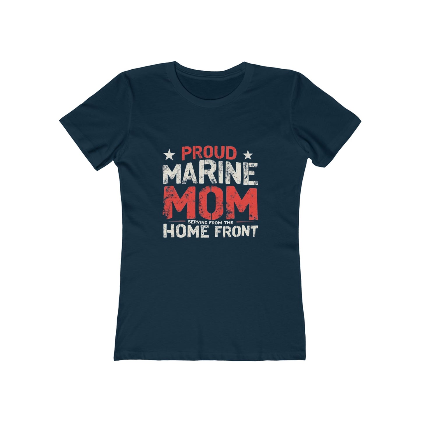 Proud Marine Mom Tee, Comfortable Women’s T-Shirt, Military Pride Top, Gift for Marine Moms, Casual Everyday Wear