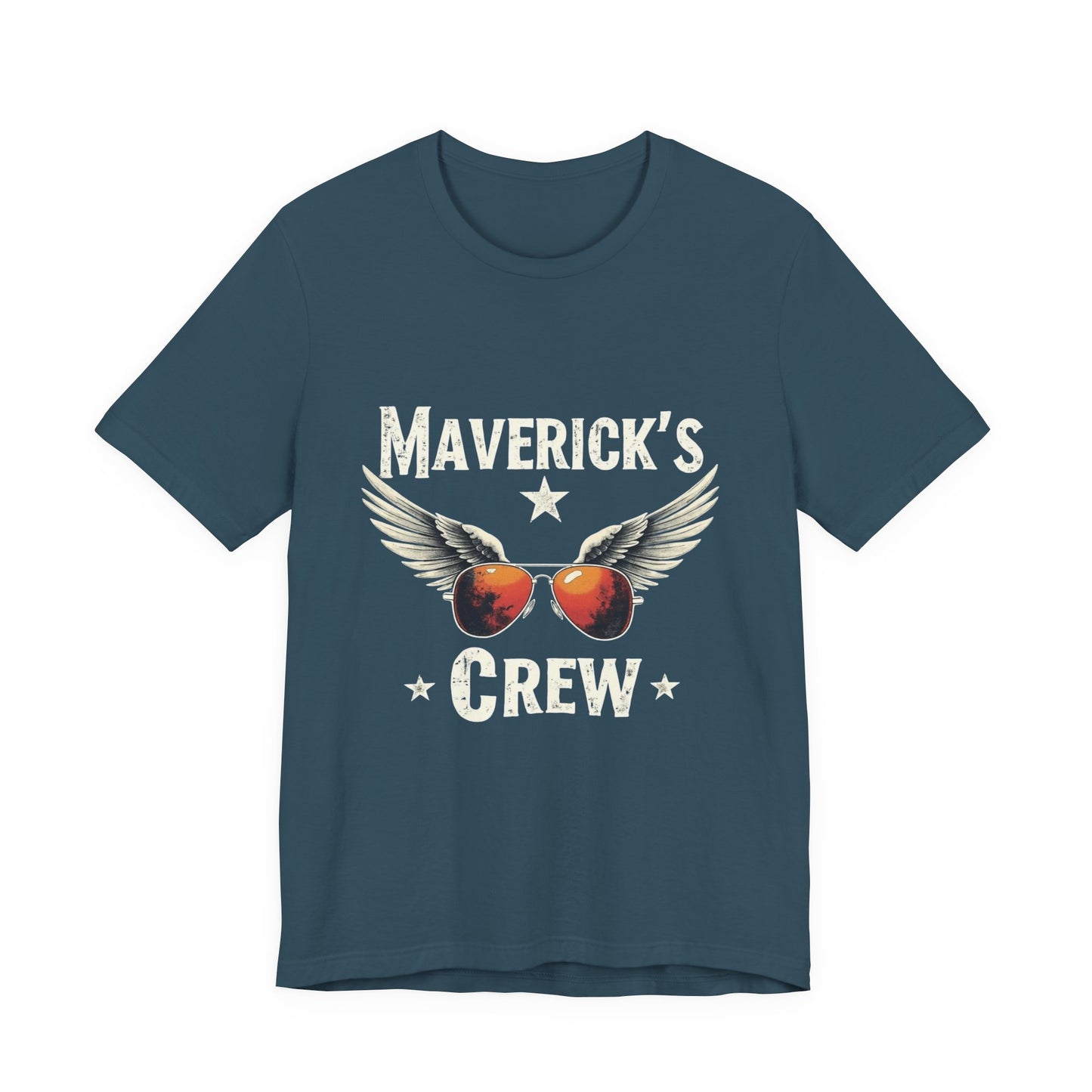Maverick's Crew Short Sleeve Tee, Unisex T-Shirt, Cool Crew Shirt, Summer Wardrobe Essential, Gift for Friends