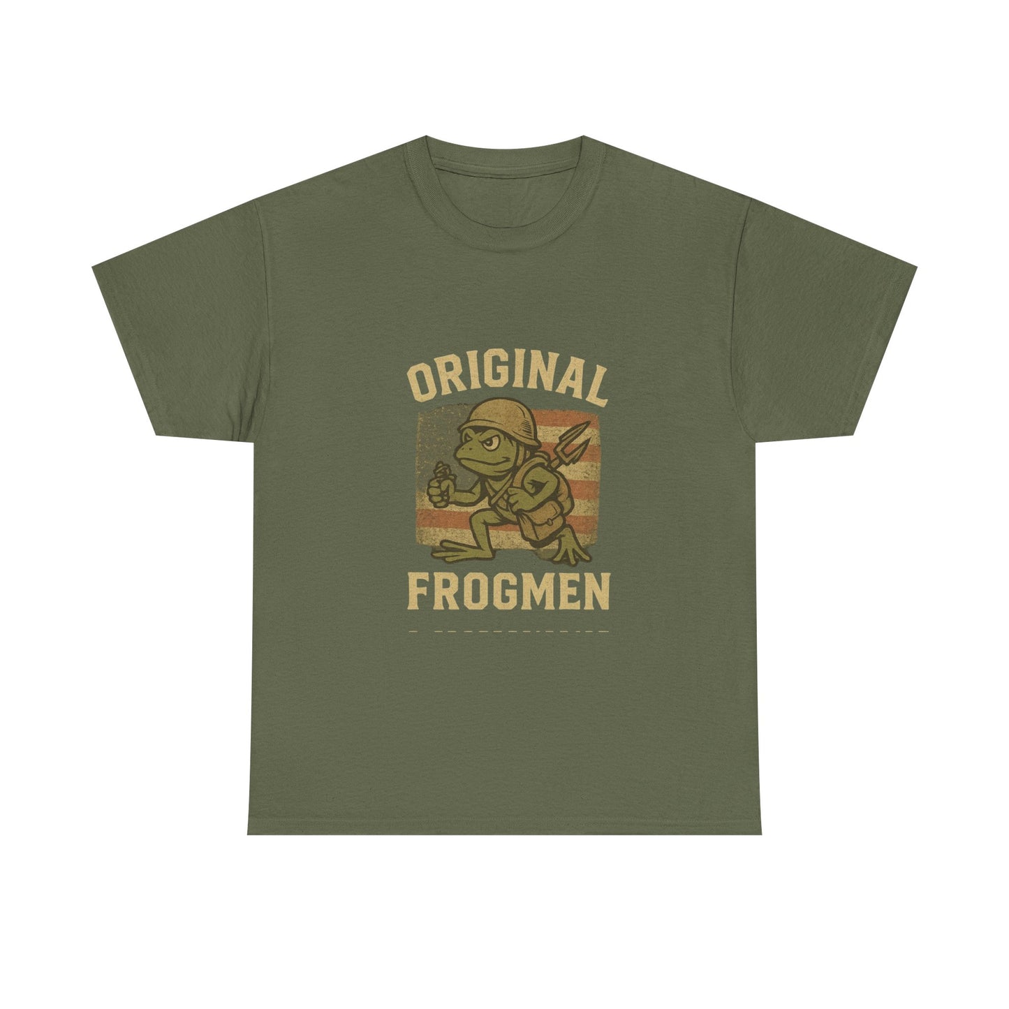 Navy Seals Original Frogmen Unisex Heavy Cotton Tee, Graphic Tee, Retro Shirt, Navy Wear, Outdoor Adventure