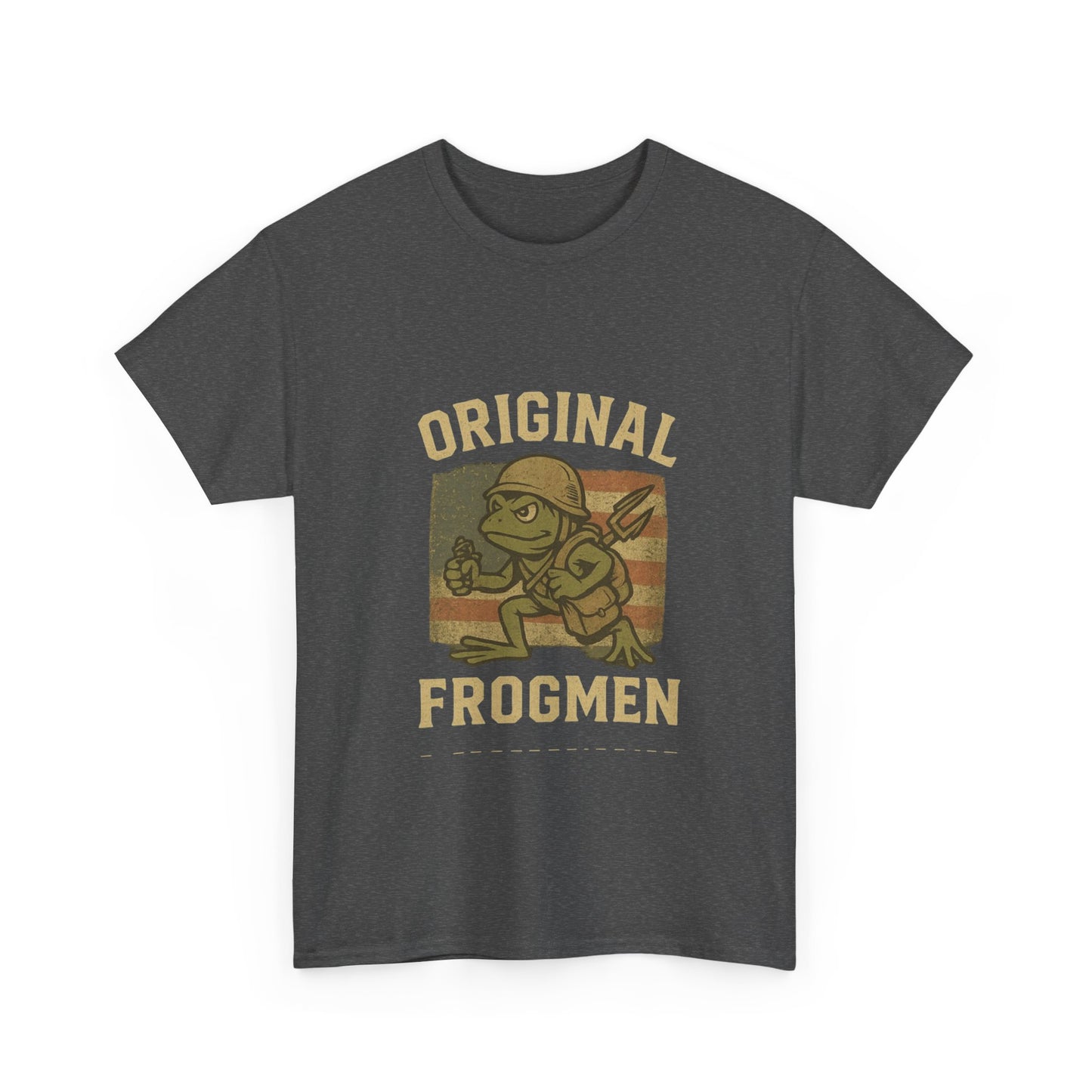 Navy Seals Original Frogmen Unisex Heavy Cotton Tee, Graphic Tee, Retro Shirt, Navy Wear, Outdoor Adventure