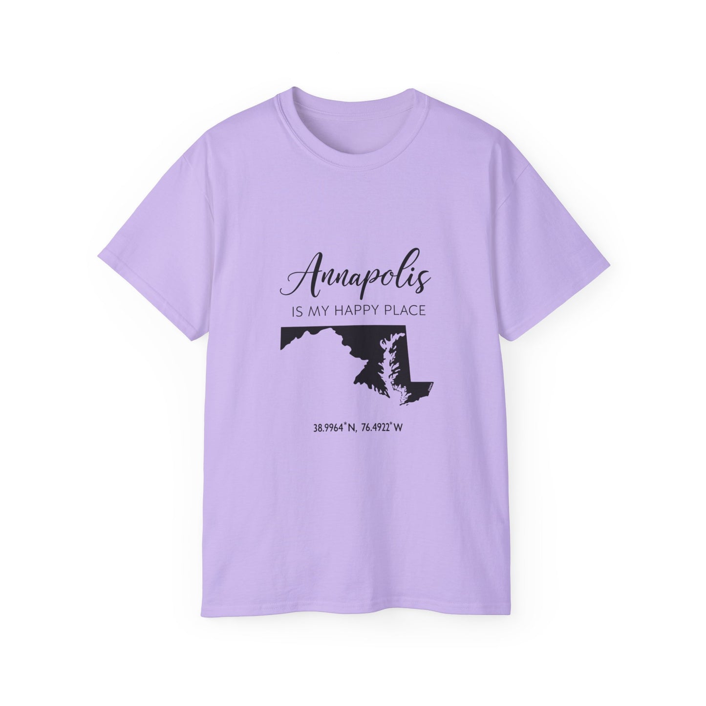 Annapolis Is My Happy Place Unisex Ultra Cotton Tee, Casual T-Shirt, Travel Shirt, Gift for Travelers, Happy Place Shirt