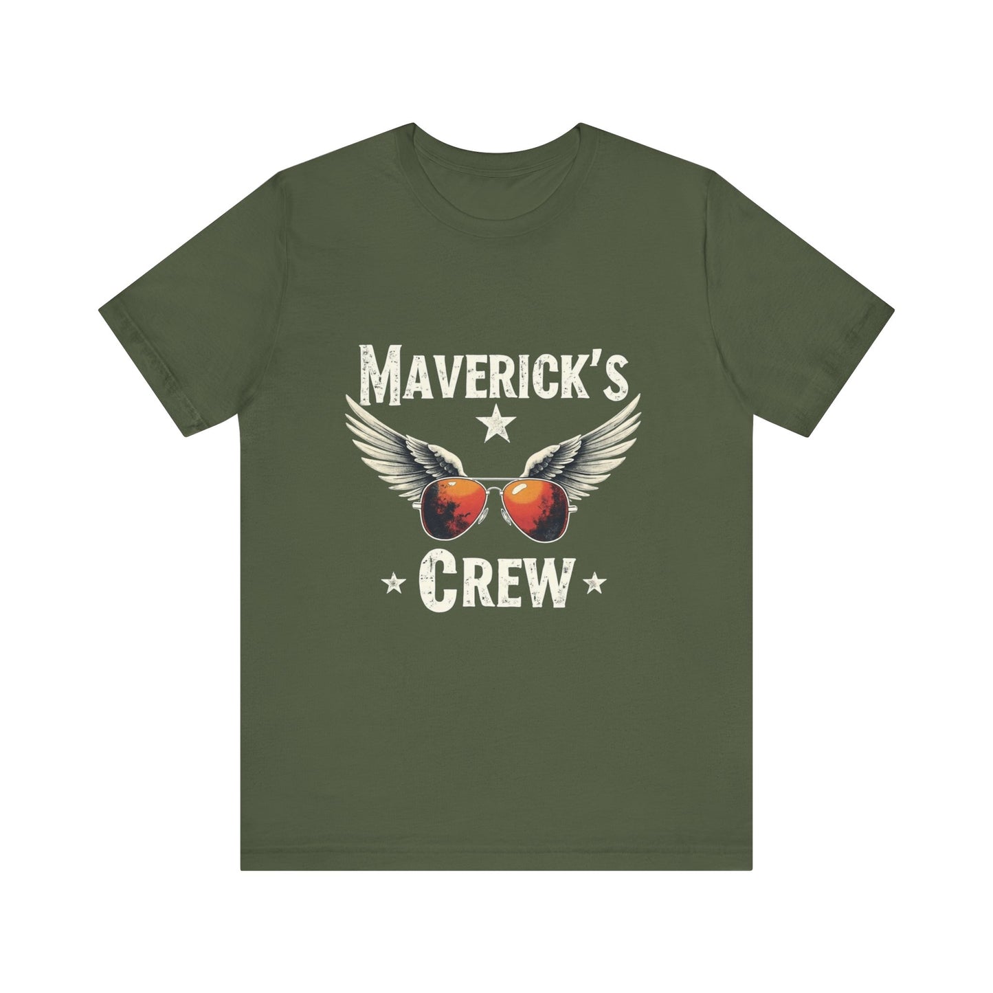 Maverick's Crew Short Sleeve Tee, Unisex T-Shirt, Cool Crew Shirt, Summer Wardrobe Essential, Gift for Friends