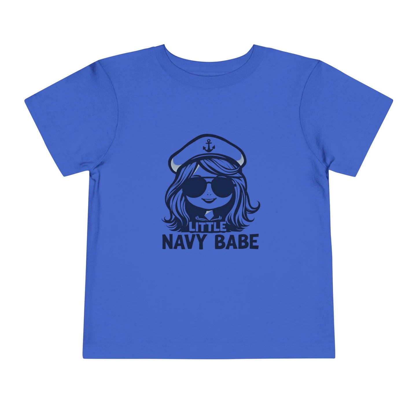 Little Navy Babe Toddler Tee - Cute Little Nautical Shirt, Kids Summer Clothes, Baby Shower Gift, Nautical Theme Outfits, Beach Wear, Navy Sister, Navy Daughter