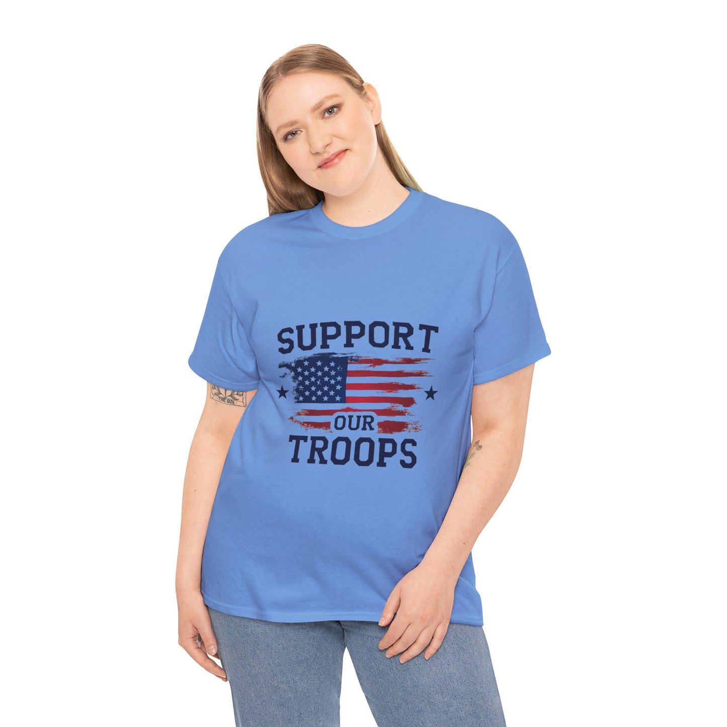 Support Our Troops Unisex T-Shirt | Patriotic Tee | Veteran Appreciation | Military Support | Gift for Heroes