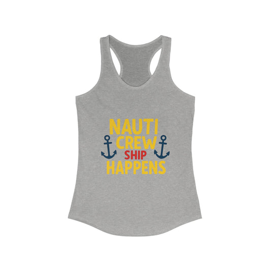 Nautical Humor Racerback Tank, Nautical Crew Tank, Summer Top, Beach Wear, Gift for Boaters