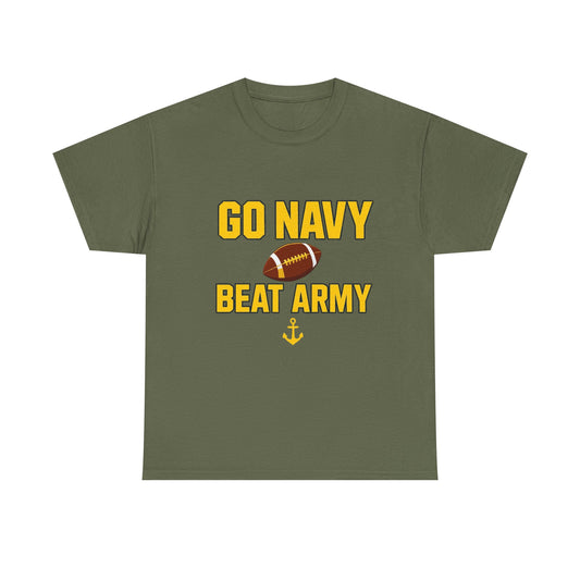 Navy Pride T-Shirt, Sports Fan Gear, Unisex Cotton Tee, Army-Navy Game Apparel, Gift for Military Families, College Football Tee