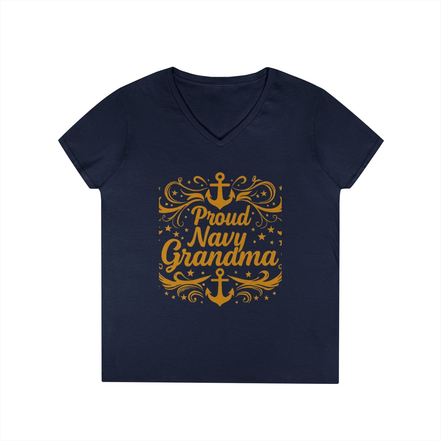 Proud Navy Grandma T-Shirt, Mother's Day Gift, Navy Family Apparel, Cute Grandmother Shirt, Unique Gifts for Her, Anchor Design Tee