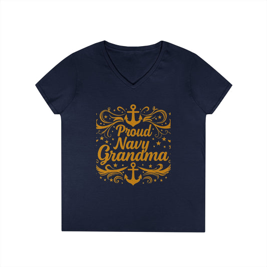 Proud Navy Grandma T-Shirt, Mother's Day Gift, Navy Family Apparel, Cute Grandmother Shirt, Unique Gifts for Her, Anchor Design Tee