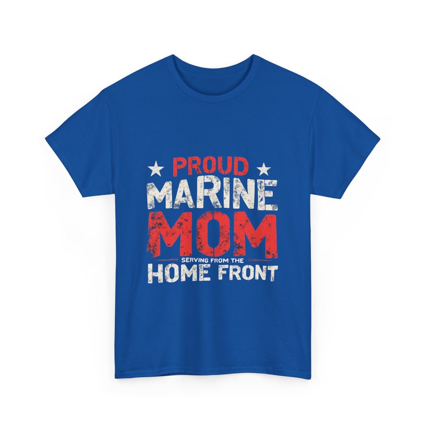 Proud Marine Mom Tee, Unisex Cotton T-Shirt, Gift for Military Moms, Support Our Troops Apparel, Patriotic Shirt, Home Front Pride