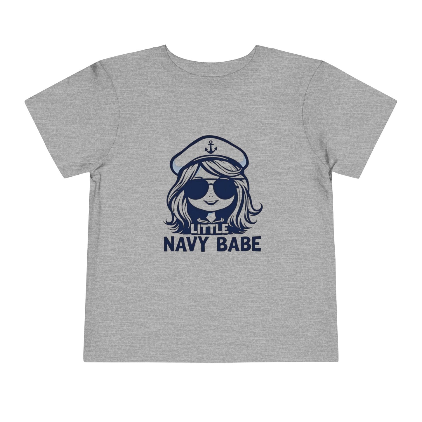 Little Navy Babe Toddler Tee - Cute Little Nautical Shirt, Kids Summer Clothes, Baby Shower Gift, Nautical Theme Outfits, Beach Wear, Navy Sister, Navy Daughter