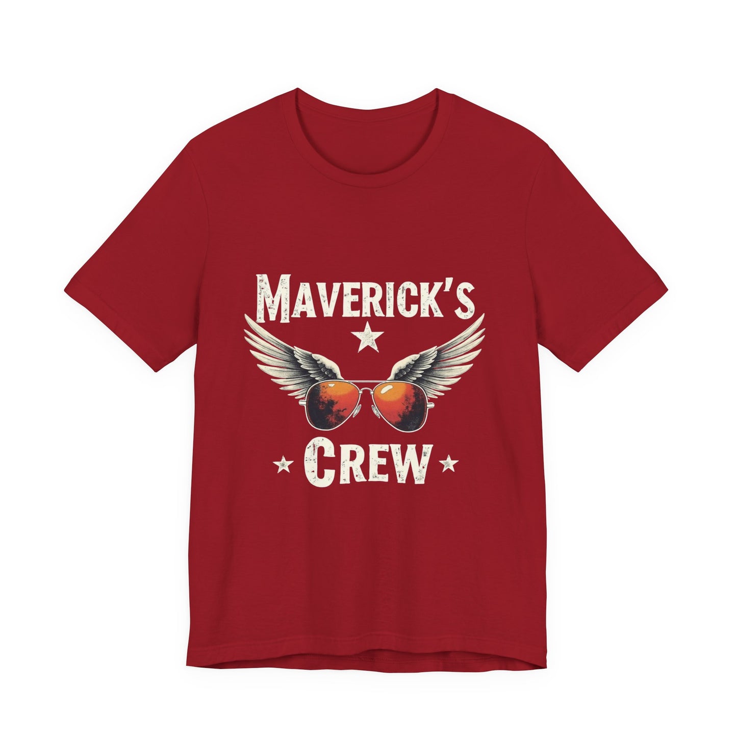Maverick's Crew Short Sleeve Tee, Unisex T-Shirt, Cool Crew Shirt, Summer Wardrobe Essential, Gift for Friends
