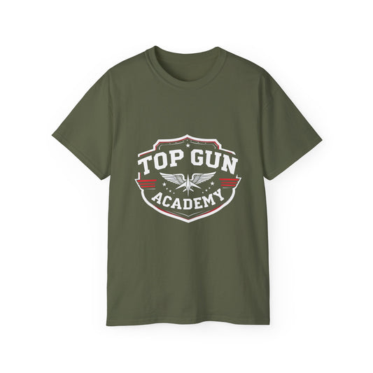 Top Gun Academy Unisex Tee - Perfect for Military Fans, Aviation Enthusiasts, Gifts for Him, Everyday Wear, Vintage Style