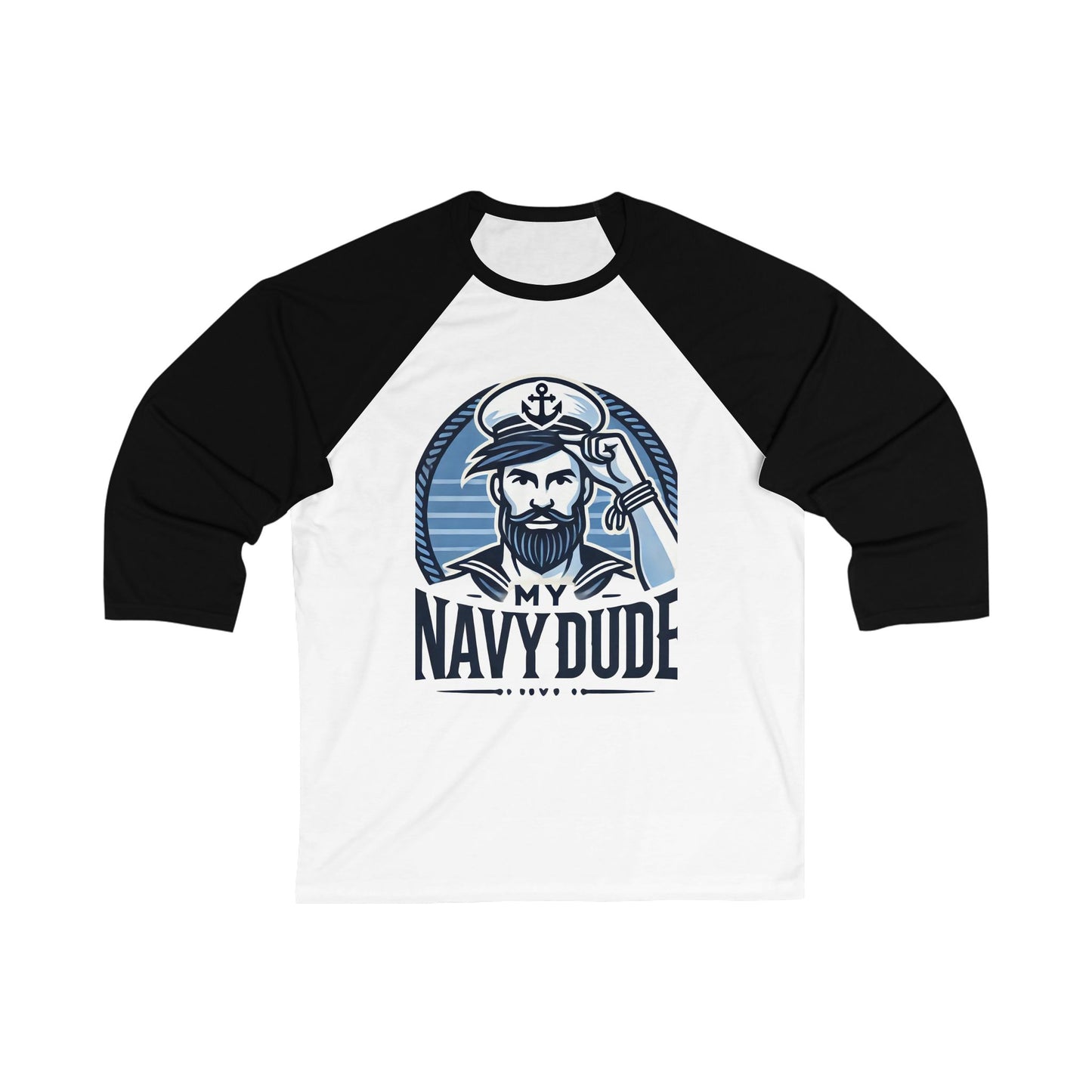 My Navy Dude Baseball Tee, Unisex Shirt, Nautical Apparel, Casual Wear, Gift for Sailors, Patriotic Tee, Summer Fashion