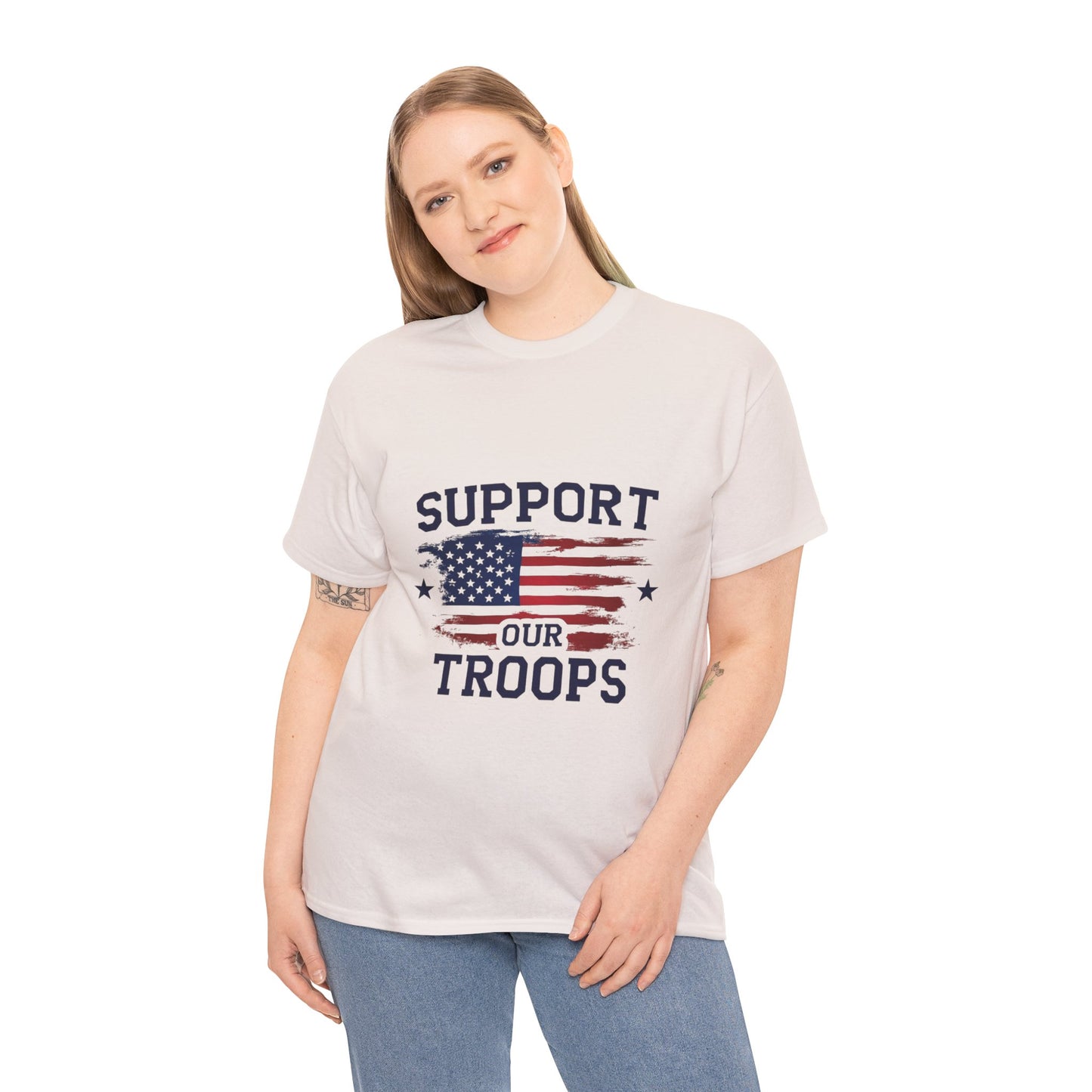 Support Our Troops Unisex T-Shirt | Patriotic Tee | Veteran Appreciation | Military Support | Gift for Heroes