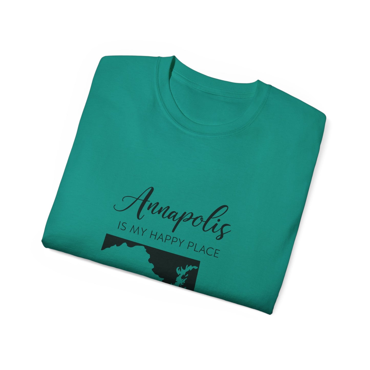 Annapolis Is My Happy Place Unisex Ultra Cotton Tee, Casual T-Shirt, Travel Shirt, Gift for Travelers, Happy Place Shirt