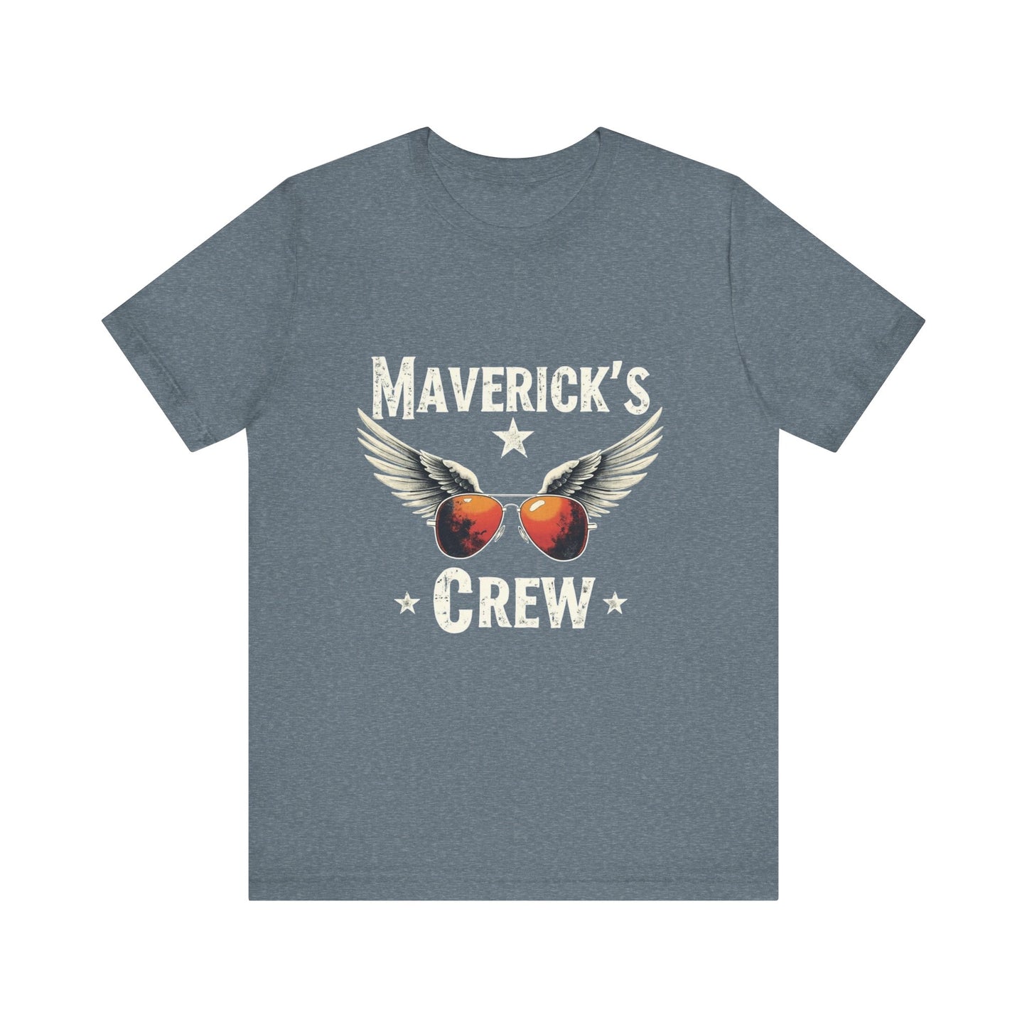 Maverick's Crew Short Sleeve Tee, Unisex T-Shirt, Cool Crew Shirt, Summer Wardrobe Essential, Gift for Friends