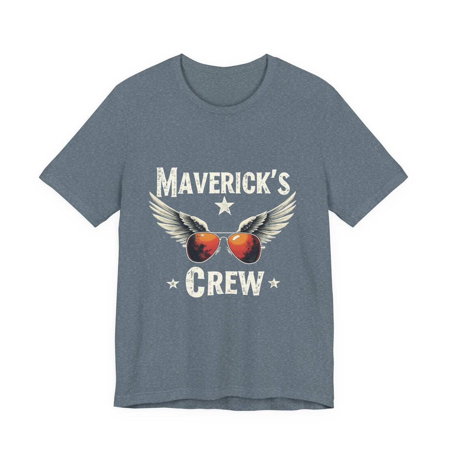Maverick's Crew Short Sleeve Tee, Unisex T-Shirt, Cool Crew Shirt, Summer Wardrobe Essential, Gift for Friends
