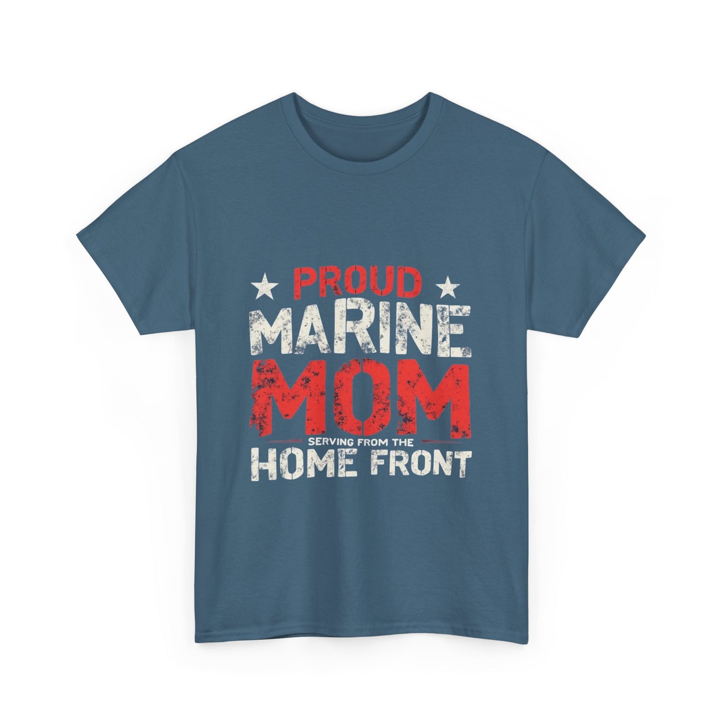 Proud Marine Mom Tee, Unisex Cotton T-Shirt, Gift for Military Moms, Support Our Troops Apparel, Patriotic Shirt, Home Front Pride