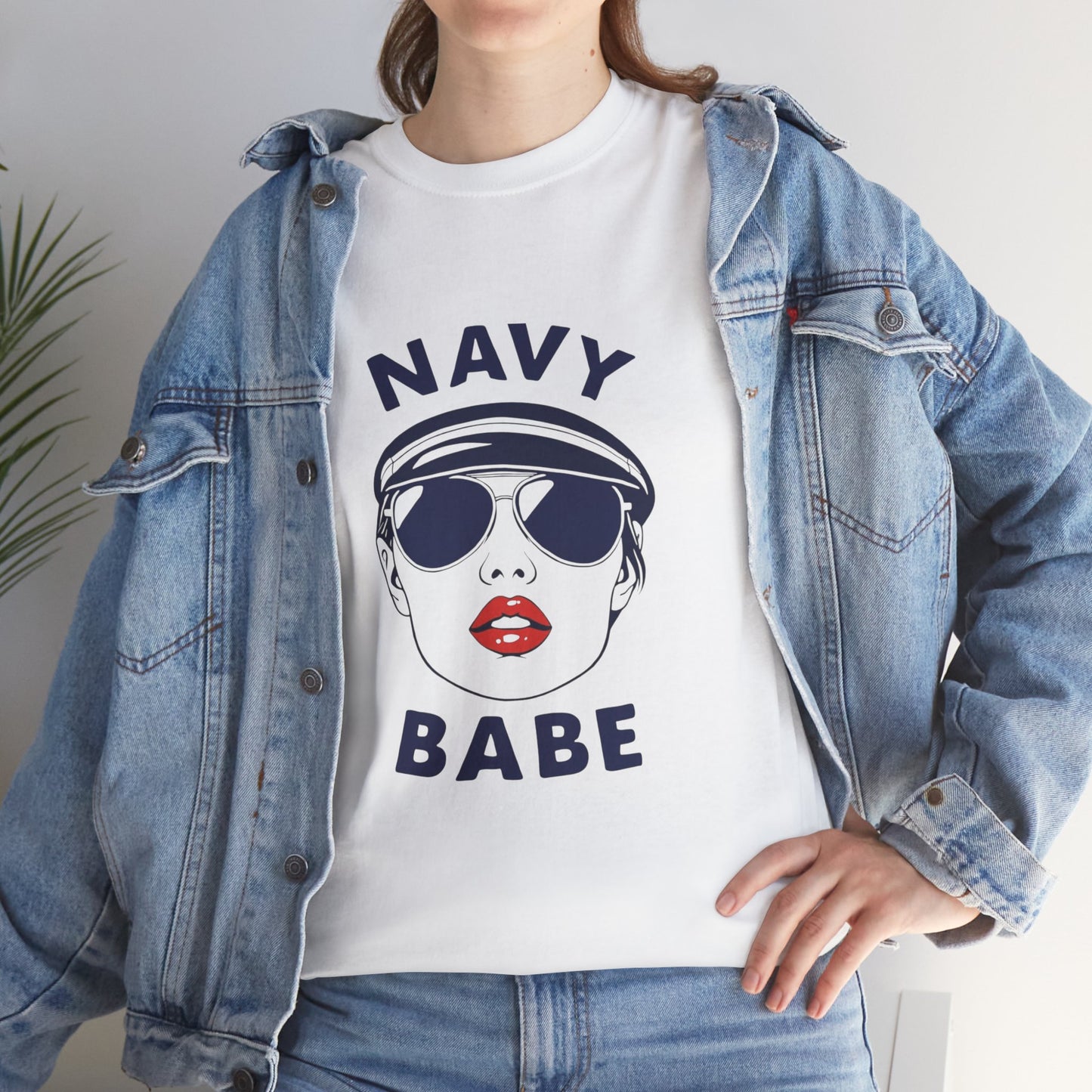 Navy Babe Graphic Tee, Casual Summer Shirt, Gift for Maritime Lovers, Nautical Fashion, Trendy Unisex Cotton Tee