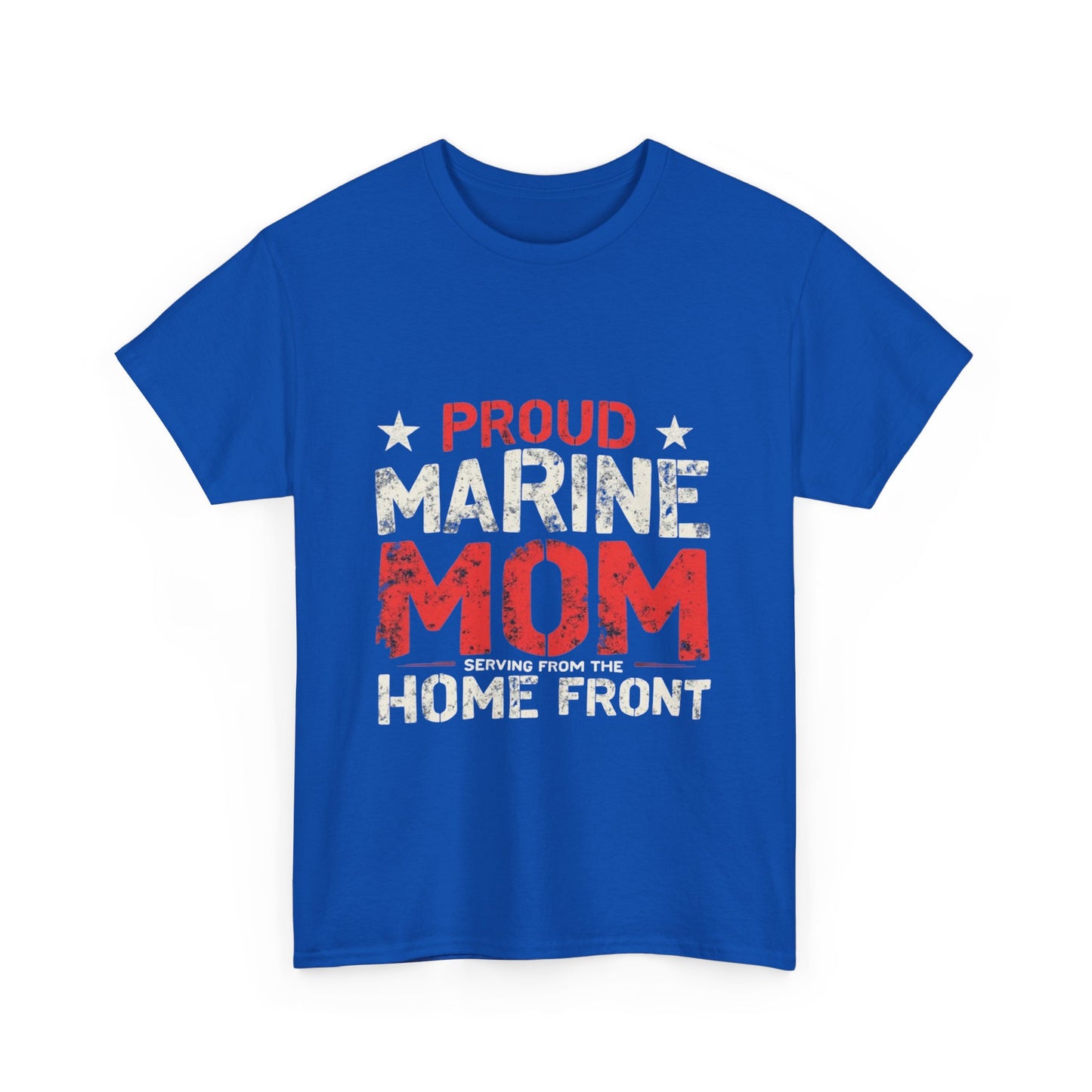 Proud Marine Mom Tee, Unisex Cotton T-Shirt, Gift for Military Moms, Support Our Troops Apparel, Patriotic Shirt, Home Front Pride