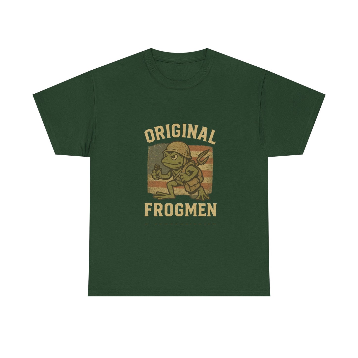 Navy Seals Original Frogmen Unisex Heavy Cotton Tee, Graphic Tee, Retro Shirt, Navy Wear, Outdoor Adventure