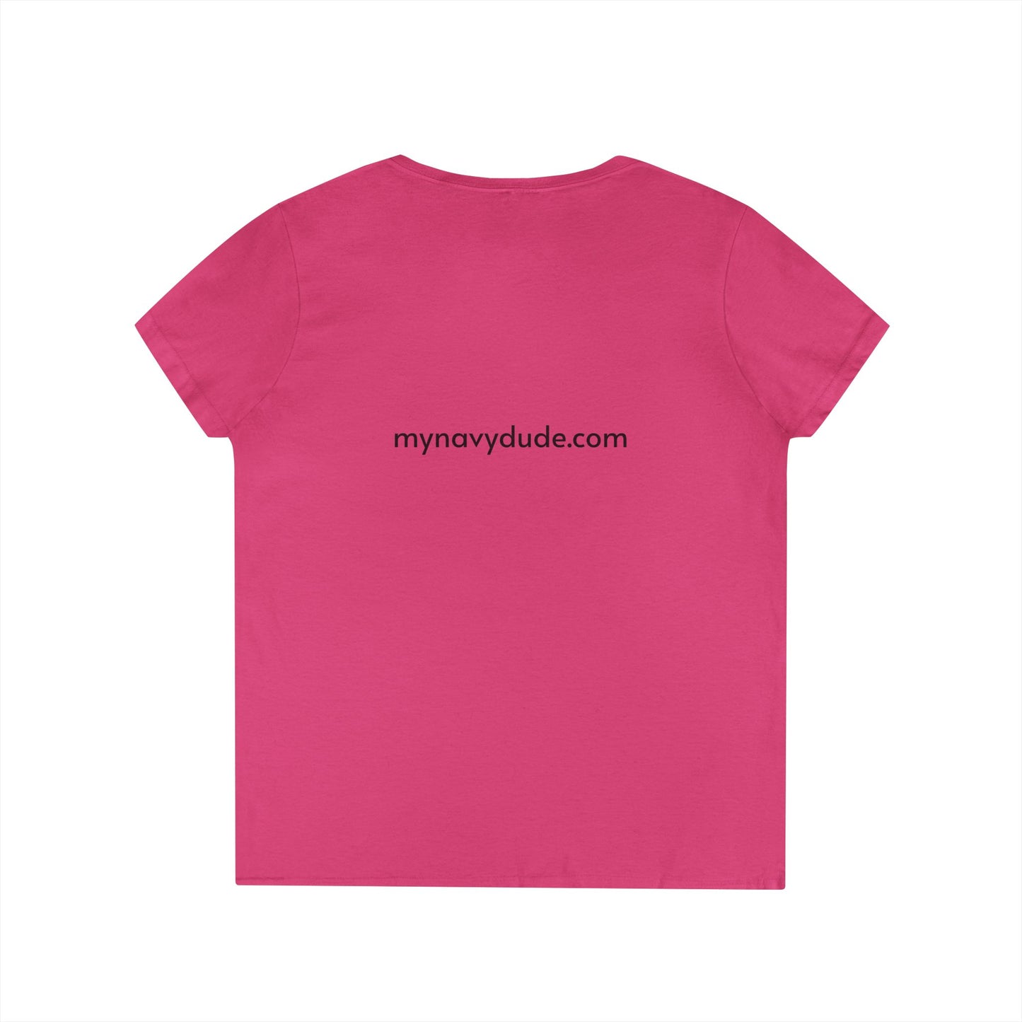 U.S. Navy Pilot Mom V-Neck Tee, Military Mom Gift, Air Force Apparel, Proud Navy Family Shirt, Women's Graphic Tee