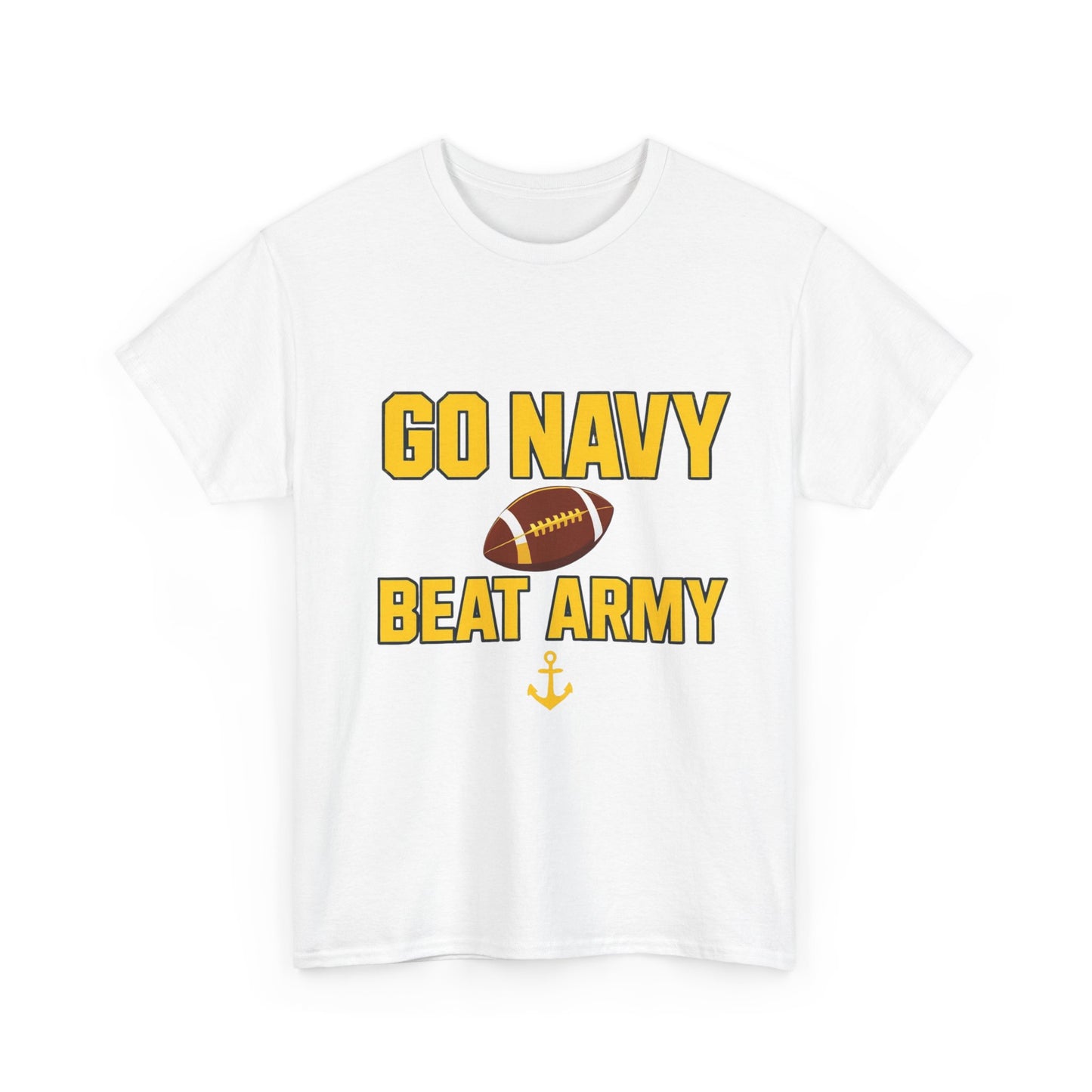 Navy Pride T-Shirt, Sports Fan Gear, Unisex Cotton Tee, Army-Navy Game Apparel, Gift for Military Families, College Football Tee