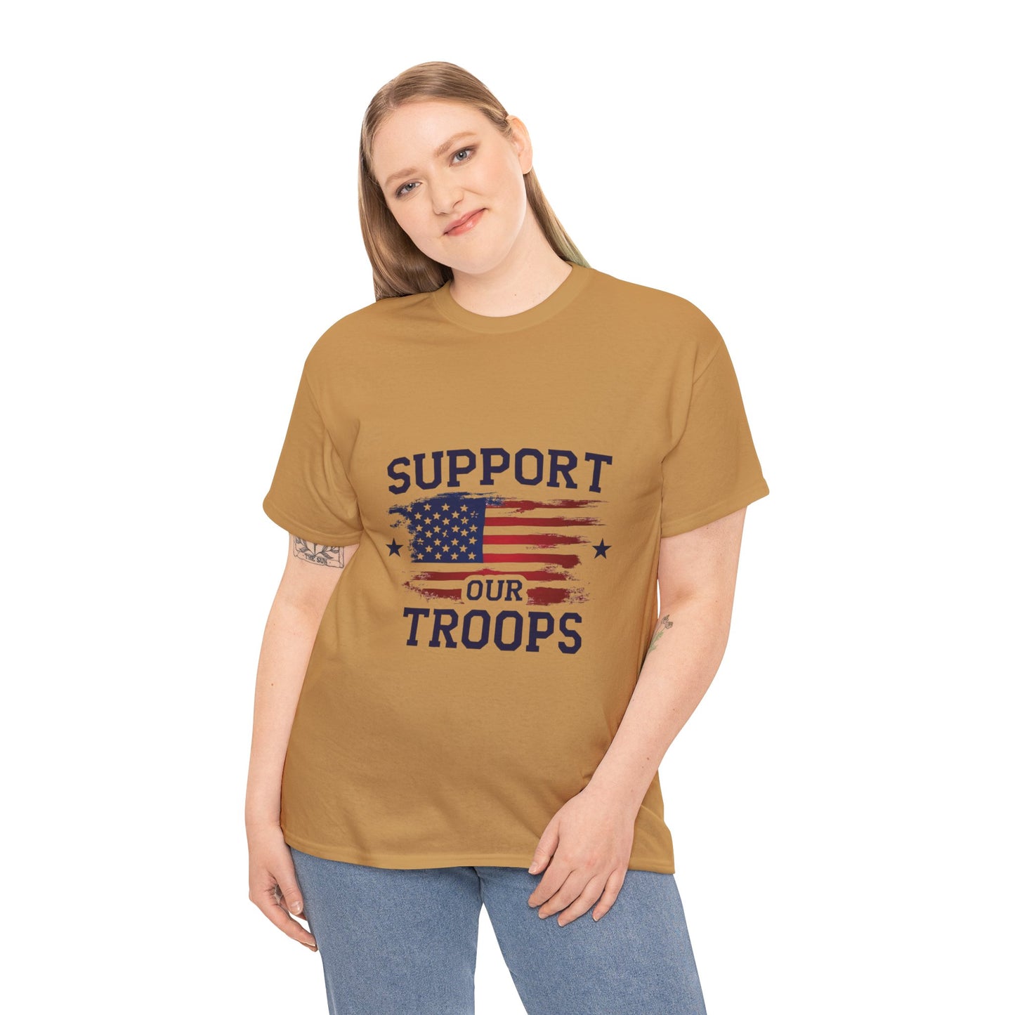 Support Our Troops Unisex T-Shirt | Patriotic Tee | Veteran Appreciation | Military Support | Gift for Heroes