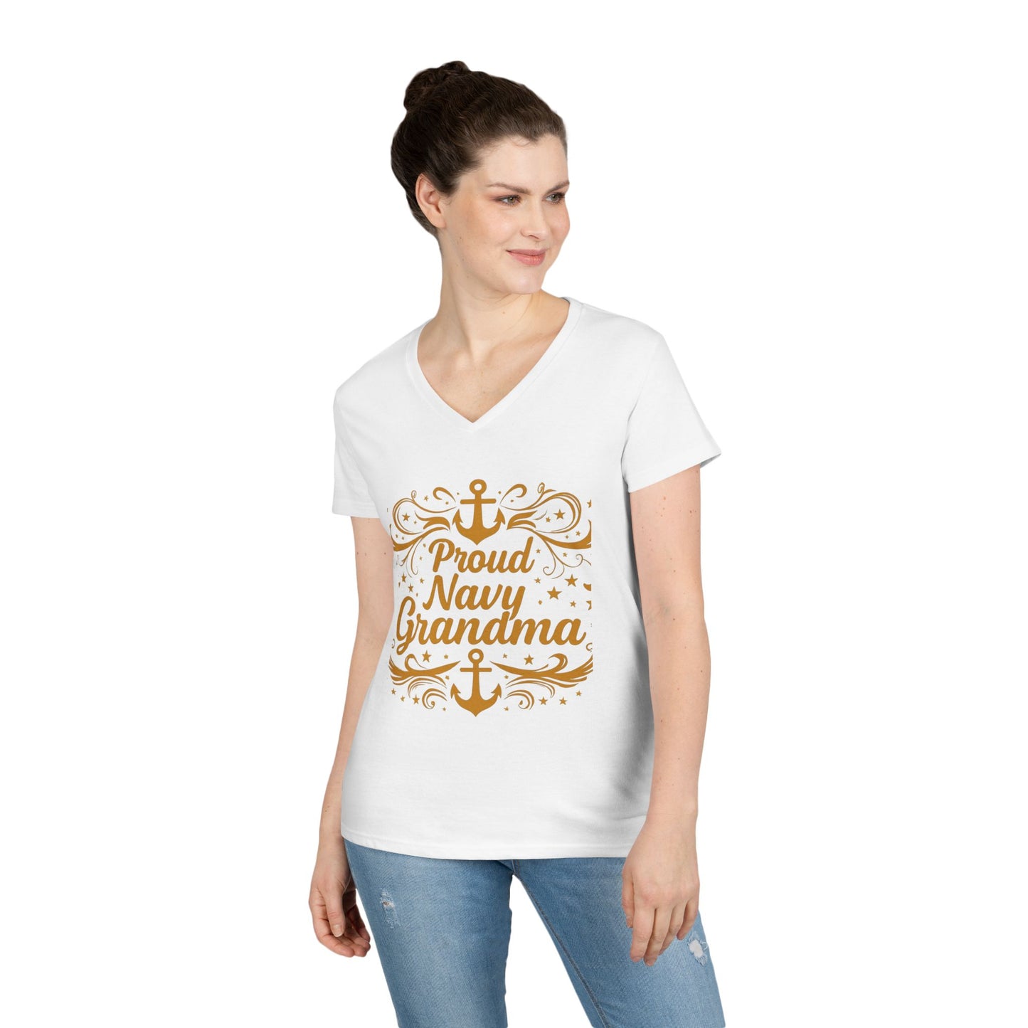 Proud Navy Grandma T-Shirt, Mother's Day Gift, Navy Family Apparel, Cute Grandmother Shirt, Unique Gifts for Her, Anchor Design Tee