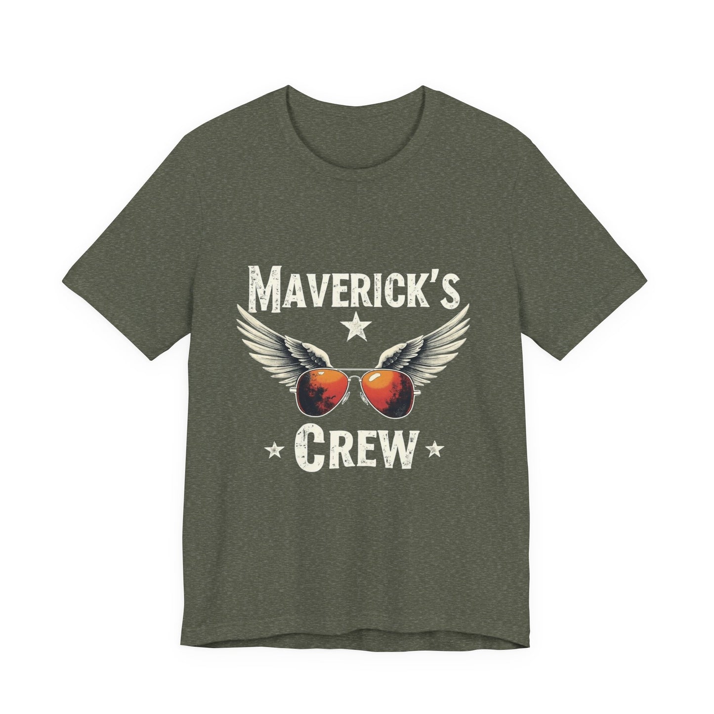 Maverick's Crew Short Sleeve Tee, Unisex T-Shirt, Cool Crew Shirt, Summer Wardrobe Essential, Gift for Friends