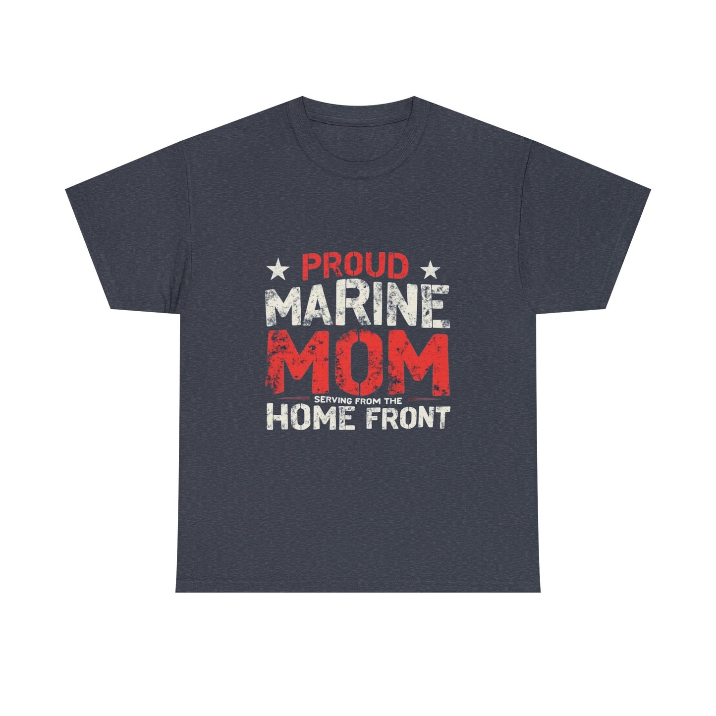 Proud Marine Mom Tee, Unisex Cotton T-Shirt, Gift for Military Moms, Support Our Troops Apparel, Patriotic Shirt, Home Front Pride