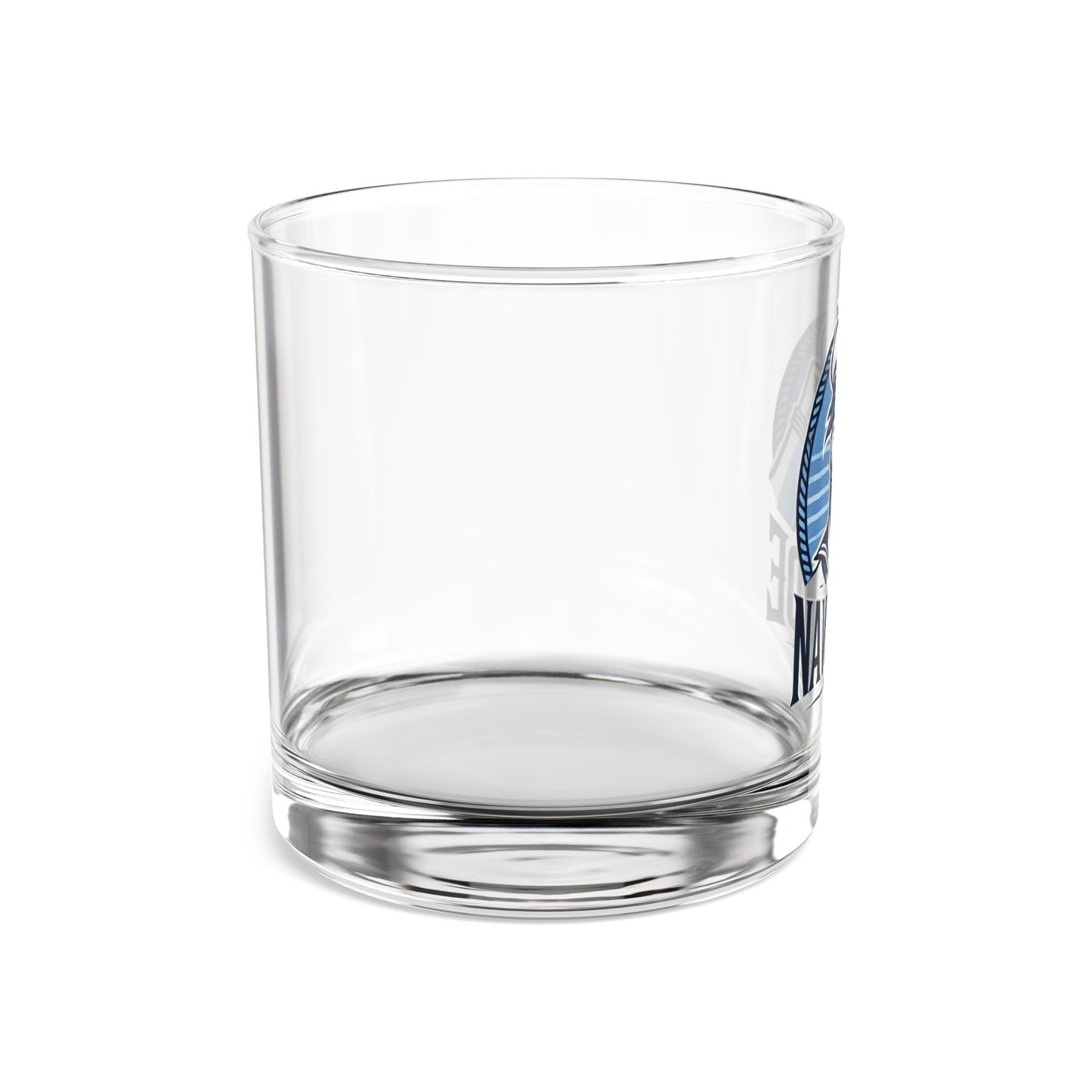 MY NAVY DUDE Rocks Glass 10oz | Nautical Drinkware, Unique Gift for Sailors, Personalized Barware, Father's Day Gift, Home Decor