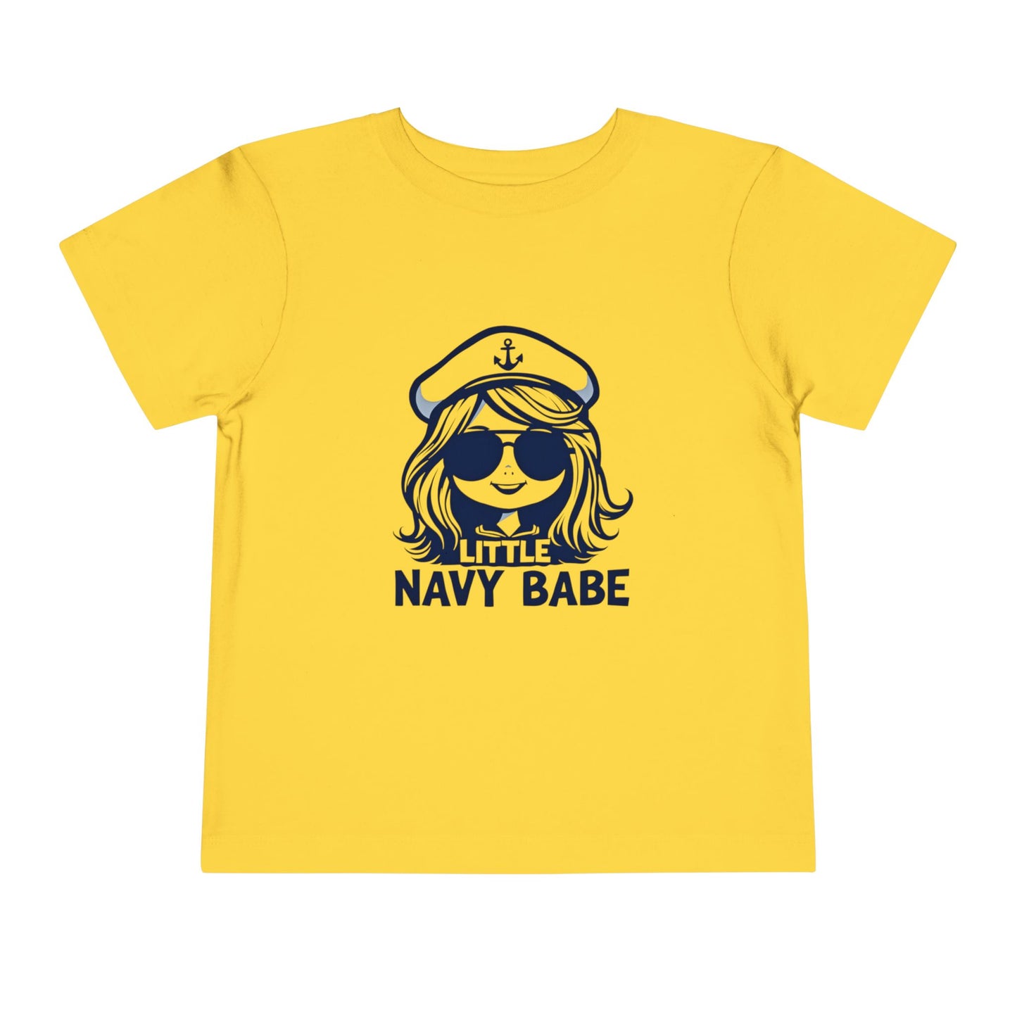 Little Navy Babe Toddler Tee - Cute Little Nautical Shirt, Kids Summer Clothes, Baby Shower Gift, Nautical Theme Outfits, Beach Wear, Navy Sister, Navy Daughter