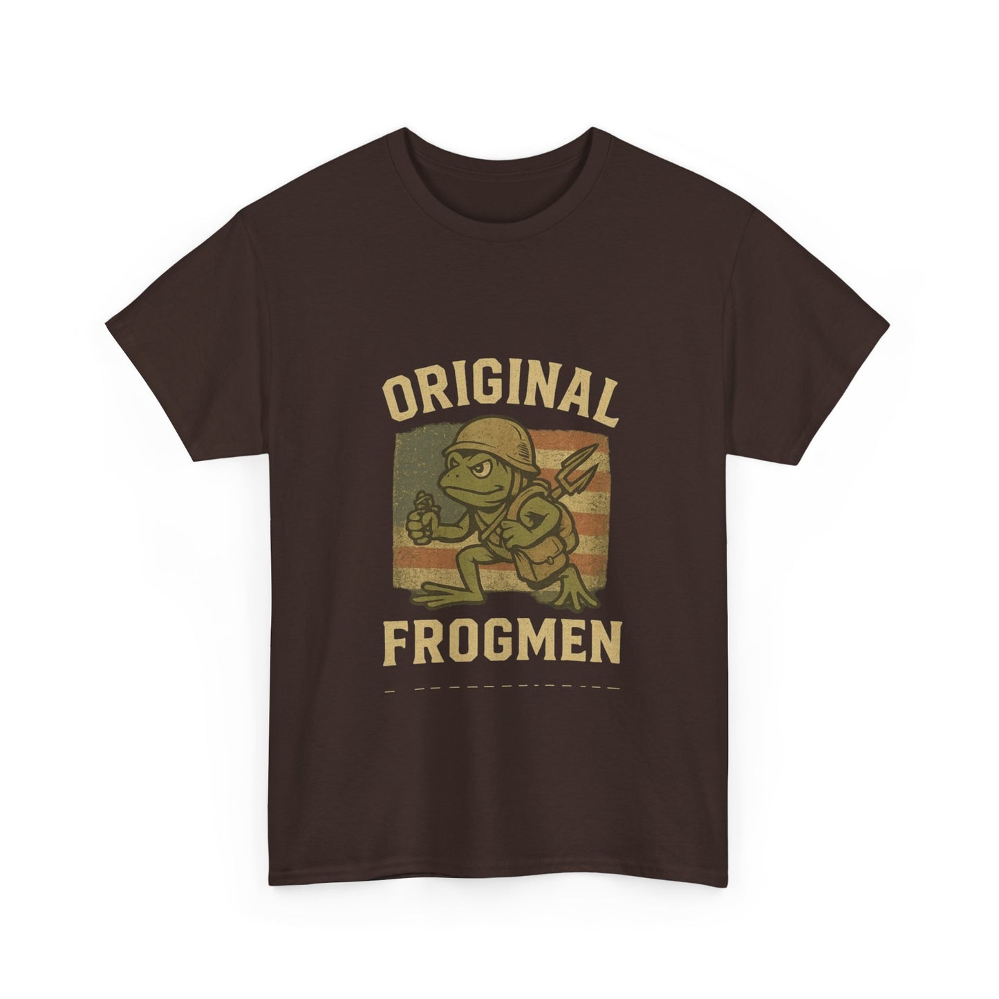 Navy Seals Original Frogmen Unisex Heavy Cotton Tee, Graphic Tee, Retro Shirt, Navy Wear, Outdoor Adventure