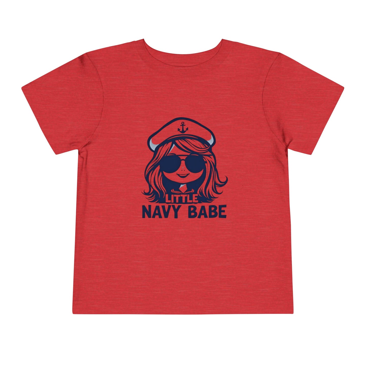 Little Navy Babe Toddler Tee - Cute Little Nautical Shirt, Kids Summer Clothes, Baby Shower Gift, Nautical Theme Outfits, Beach Wear, Navy Sister, Navy Daughter