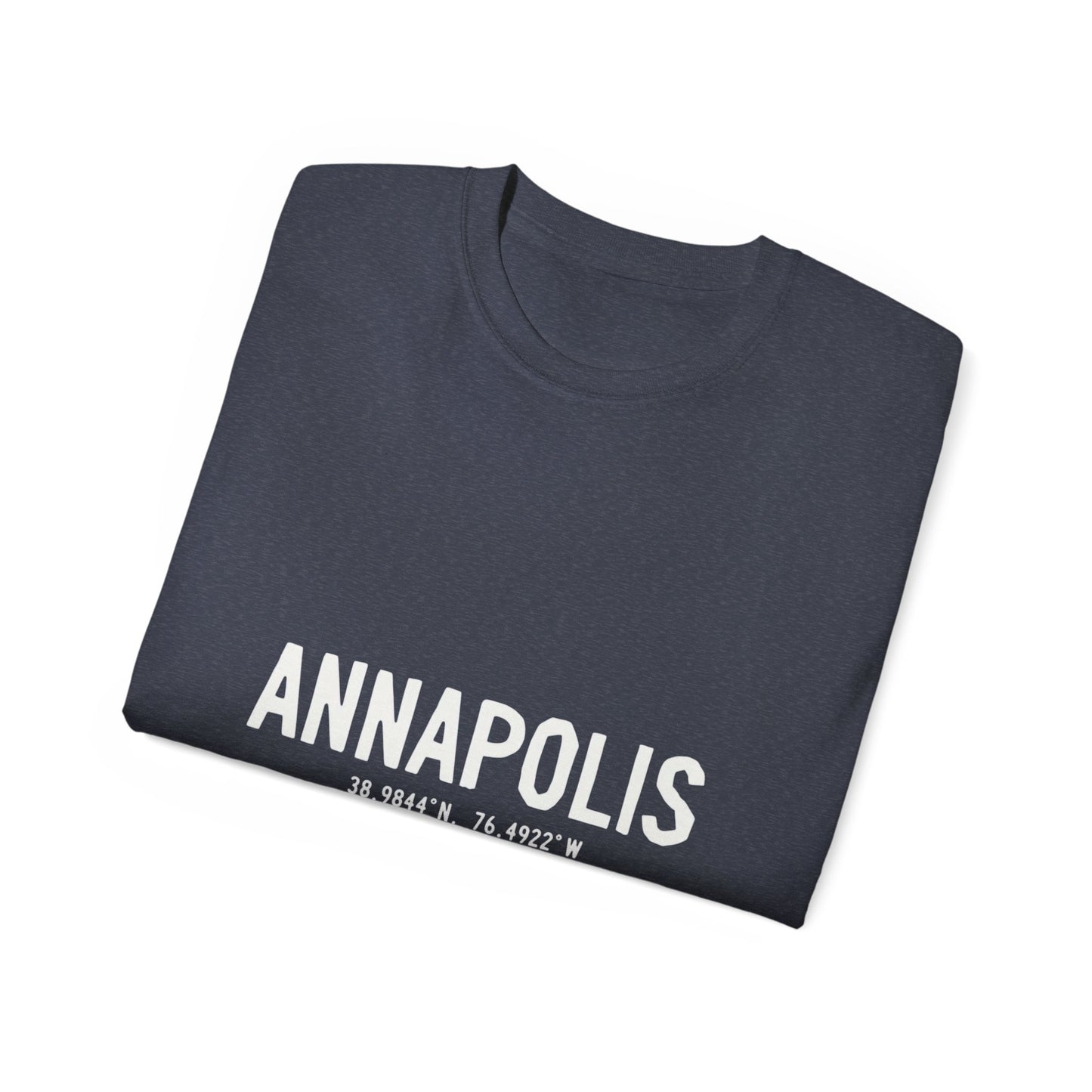 Annapolis Coordinates Unisex Ultra Cotton Tee, Casual Statement Tee, Gift for Travelers, Adventure Shirt, Vintage Style T-shirt