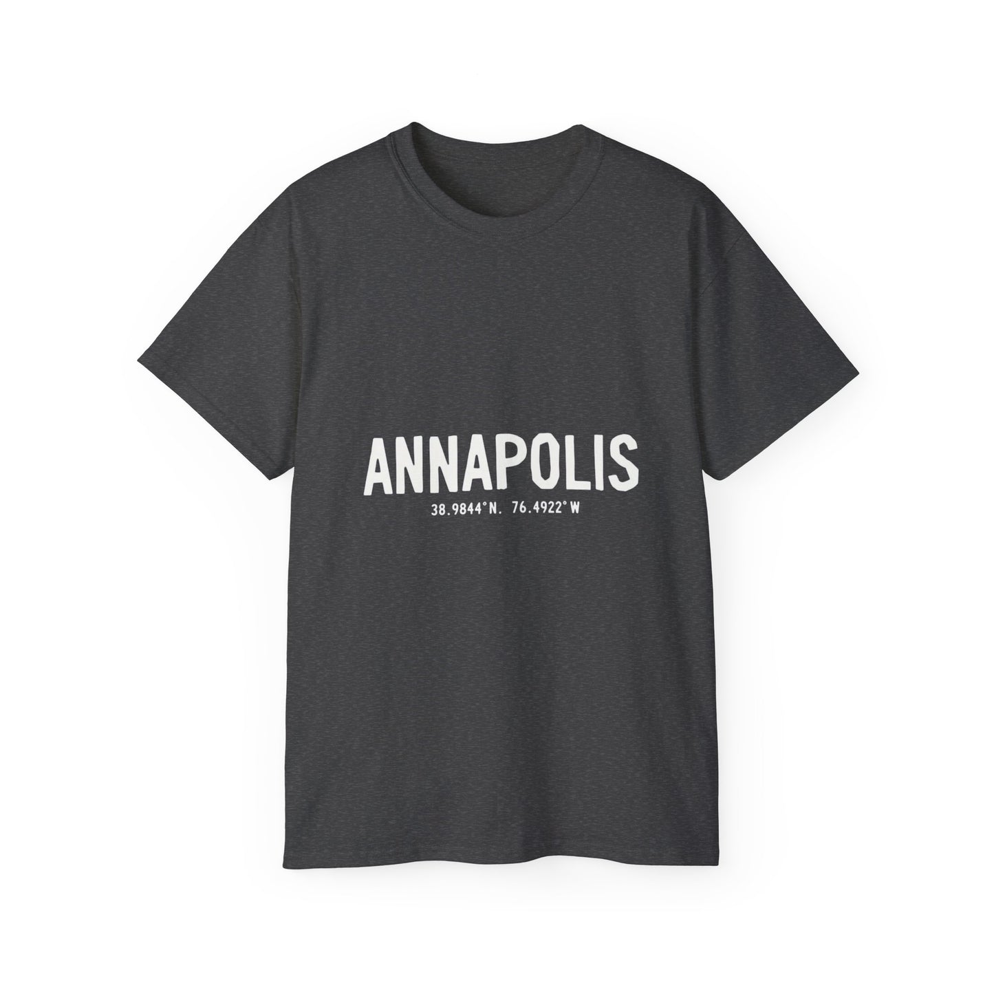 Annapolis Coordinates Unisex Ultra Cotton Tee, Casual Statement Tee, Gift for Travelers, Adventure Shirt, Vintage Style T-shirt