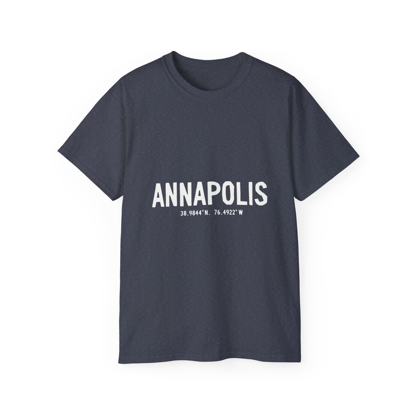 Annapolis Coordinates Unisex Ultra Cotton Tee, Casual Statement Tee, Gift for Travelers, Adventure Shirt, Vintage Style T-shirt
