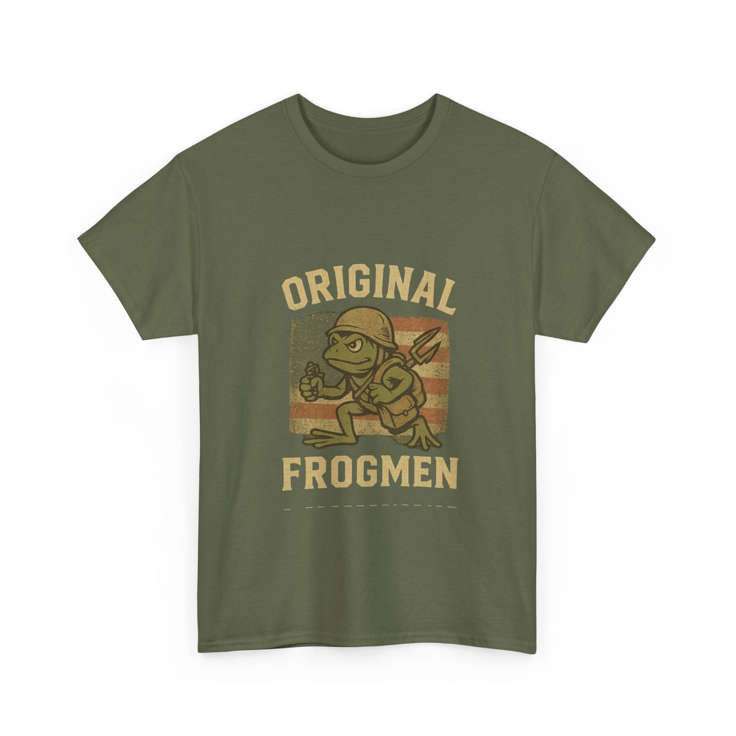 Navy Seals Original Frogmen Unisex Heavy Cotton Tee, Graphic Tee, Retro Shirt, Navy Wear, Outdoor Adventure