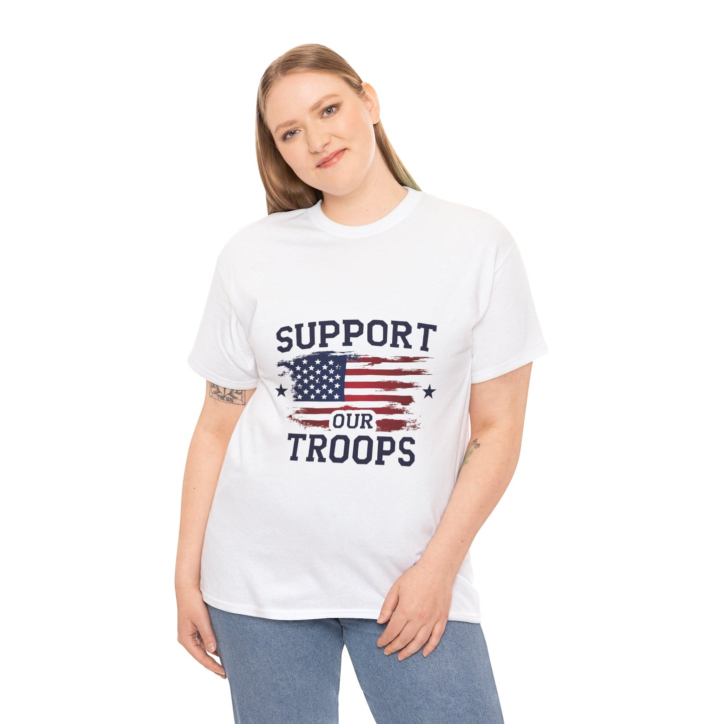Support Our Troops Unisex T-Shirt | Patriotic Tee | Veteran Appreciation | Military Support | Gift for Heroes